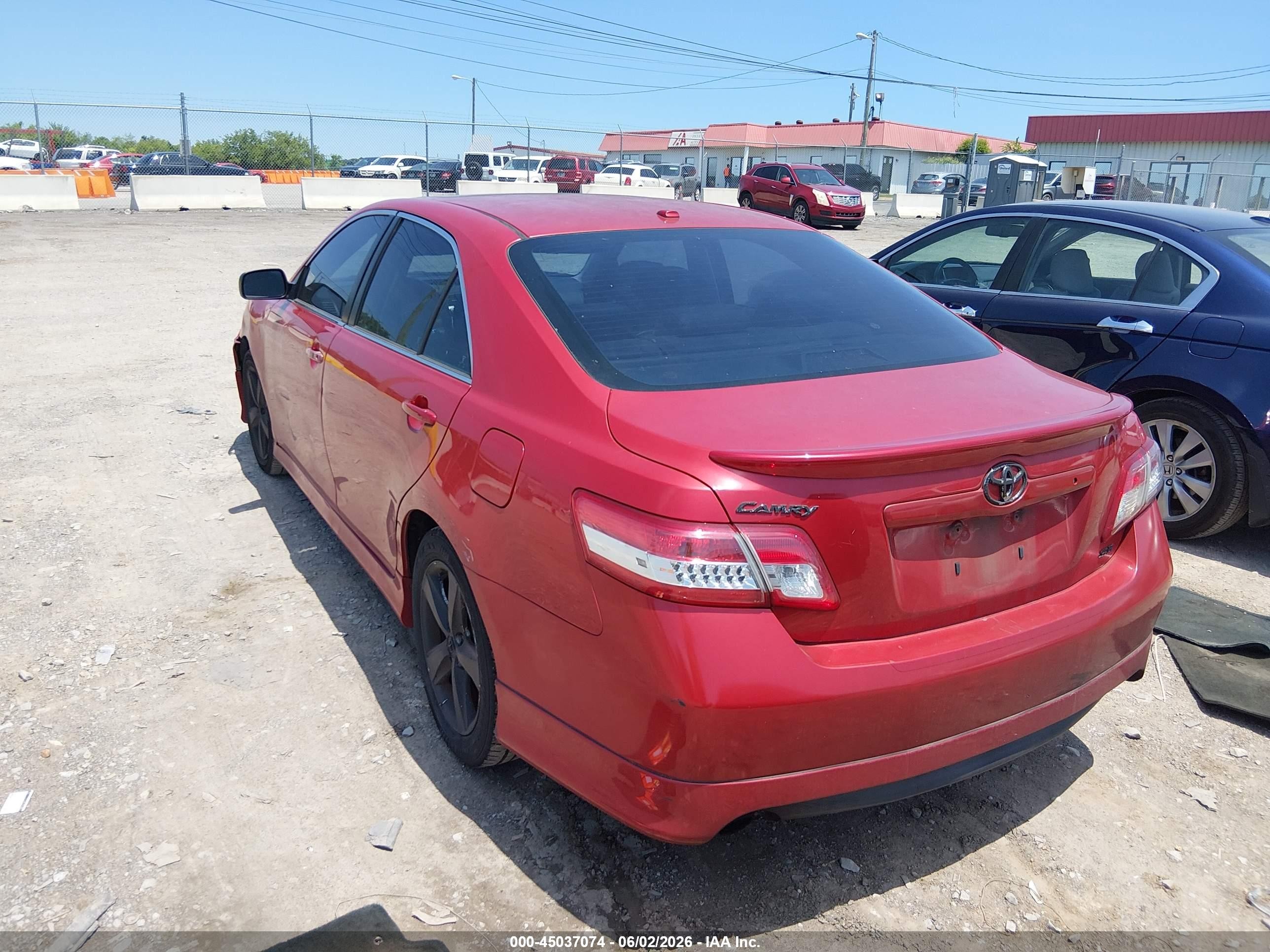 2011 Toyota Camry Se Red vin: 4T1BF3EK2BU733497