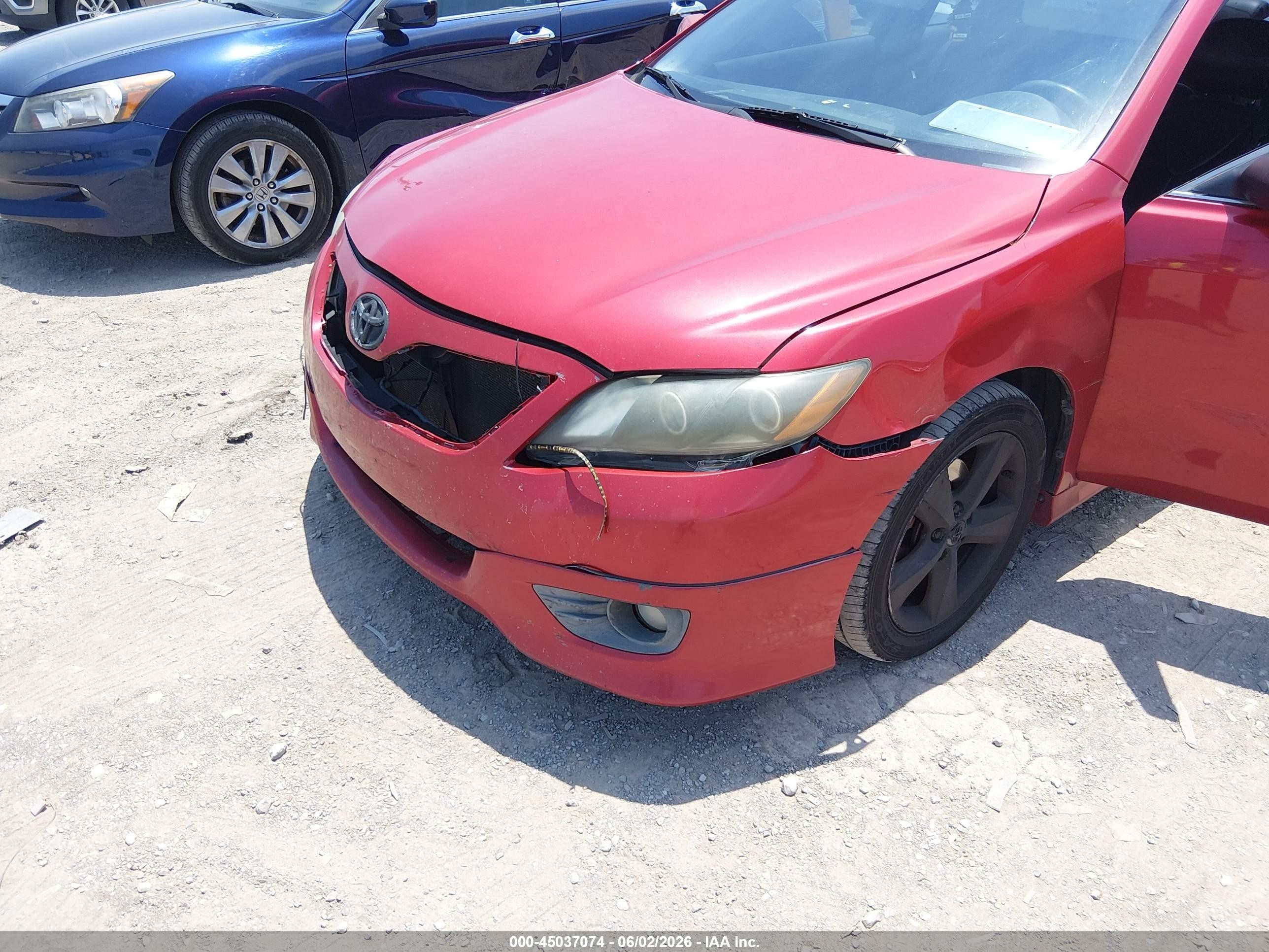 2011 Toyota Camry Se Red vin: 4T1BF3EK2BU733497