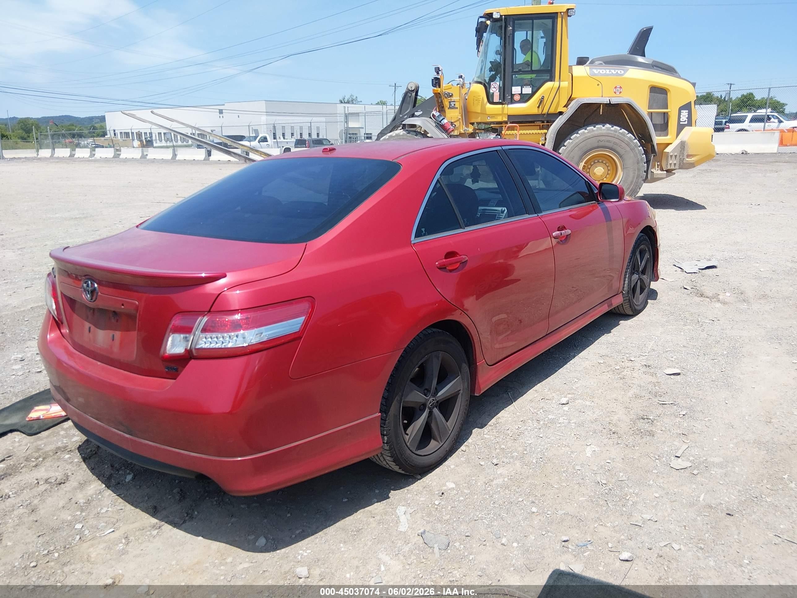 2011 Toyota Camry Se Red vin: 4T1BF3EK2BU733497