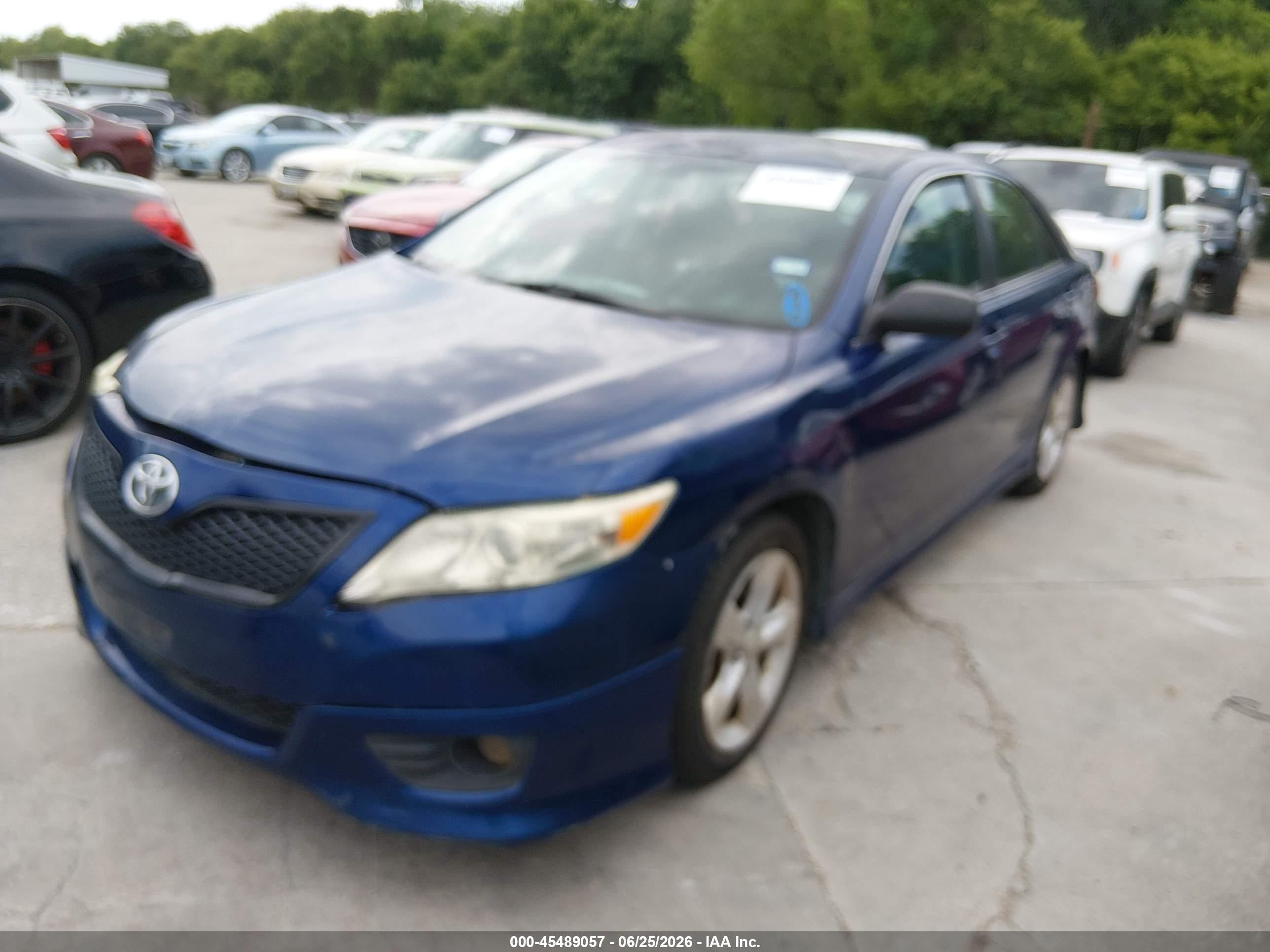 2011 Toyota Camry Se Blue vin: 4T1BF3EK2BU738201