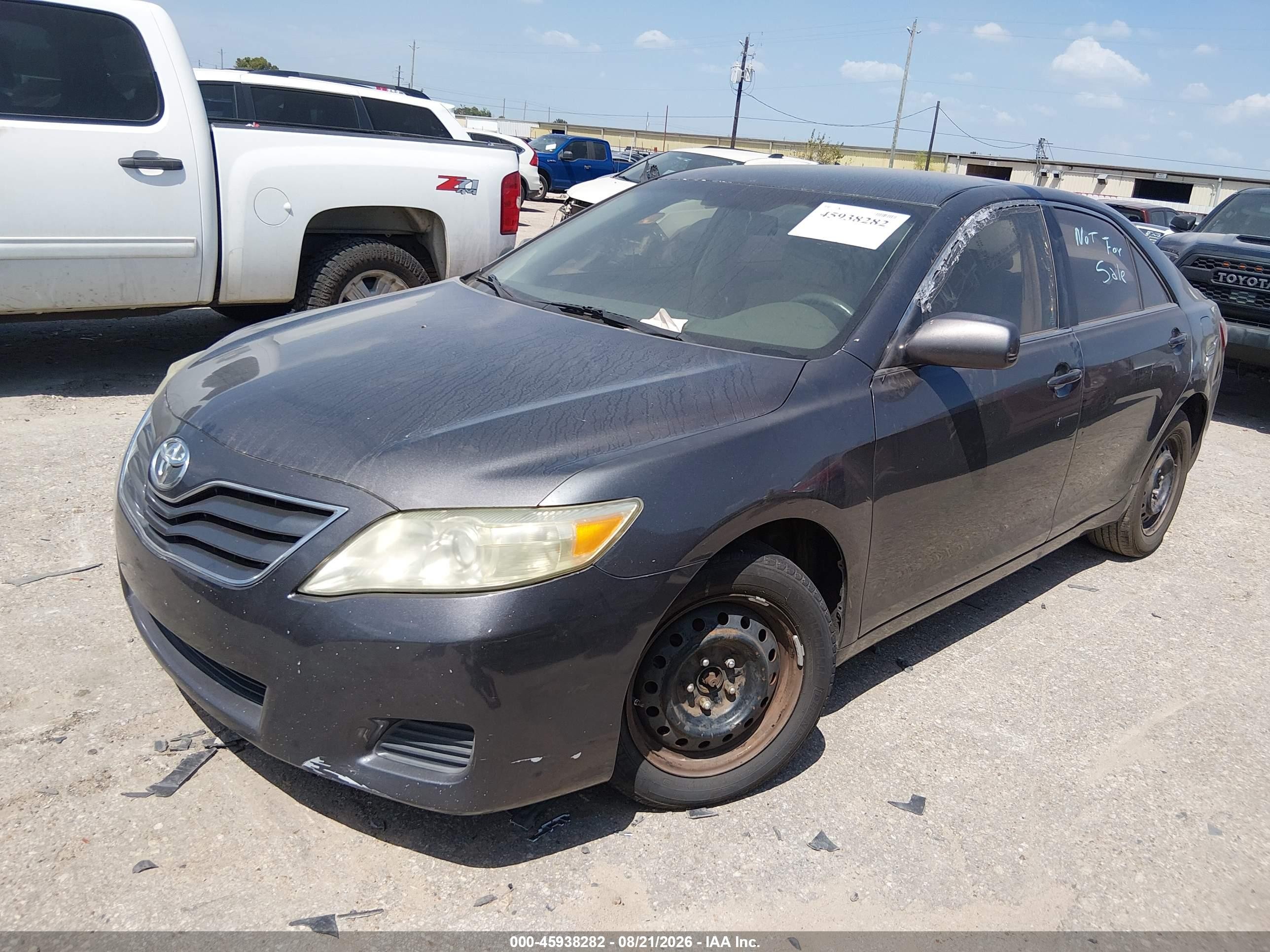 2010 Toyota Camry Le Серый vin: 4T1BF3EK3AU014239