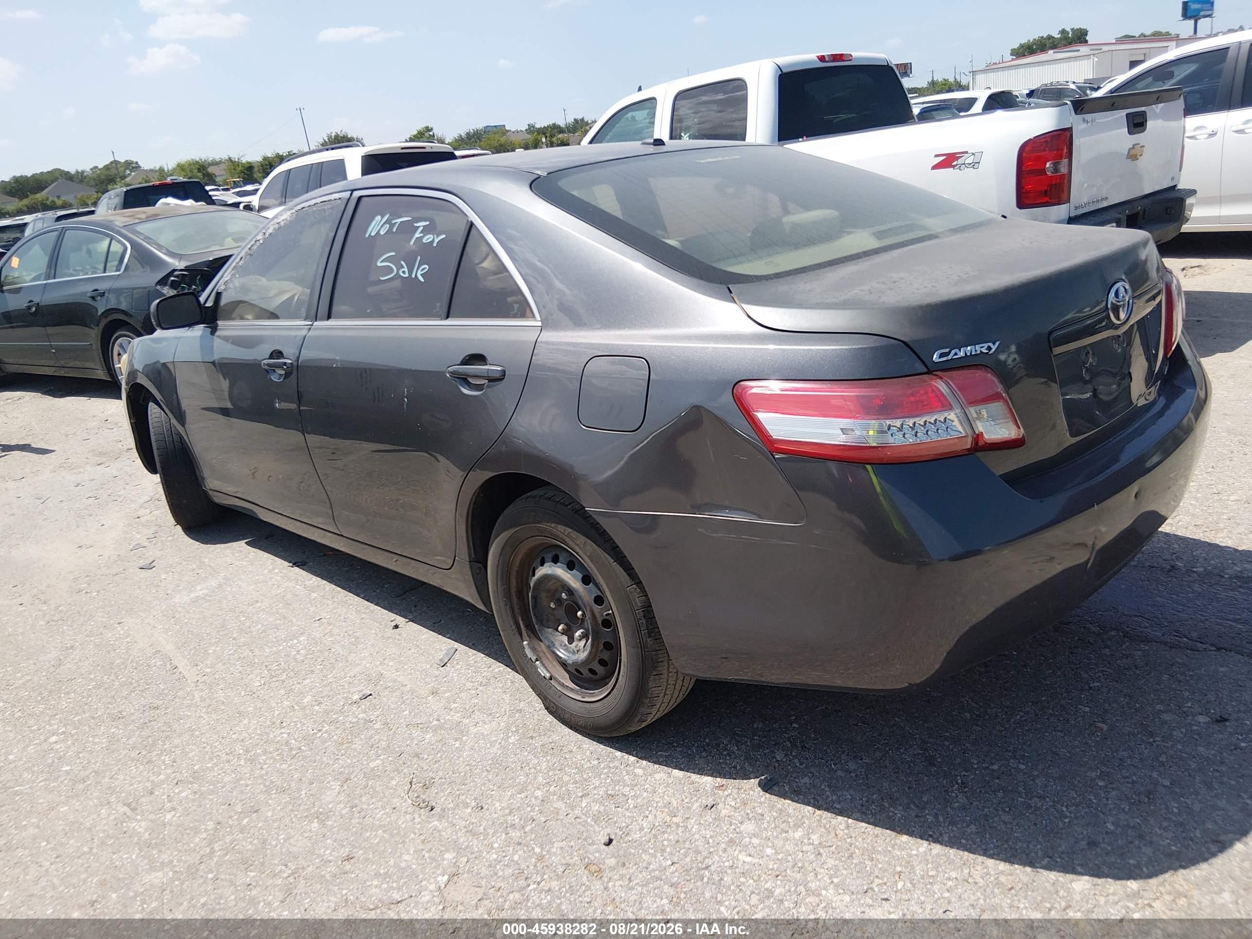 2010 Toyota Camry Le Серый vin: 4T1BF3EK3AU014239