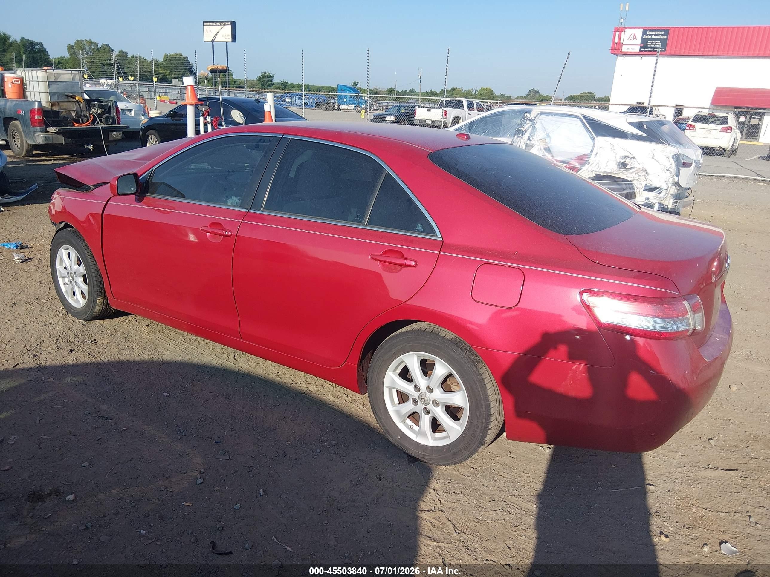 2010 Toyota Camry Le Красный vin: 4T1BF3EK3AU066017