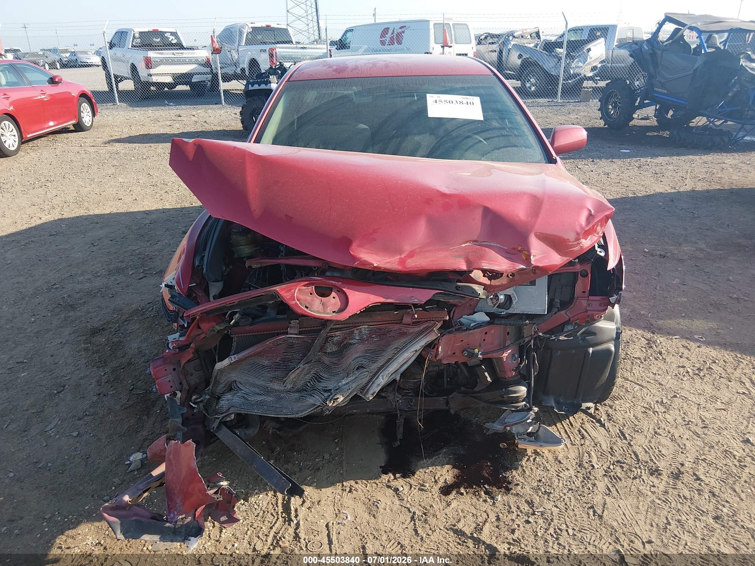 2010 Toyota Camry Le Красный vin: 4T1BF3EK3AU066017