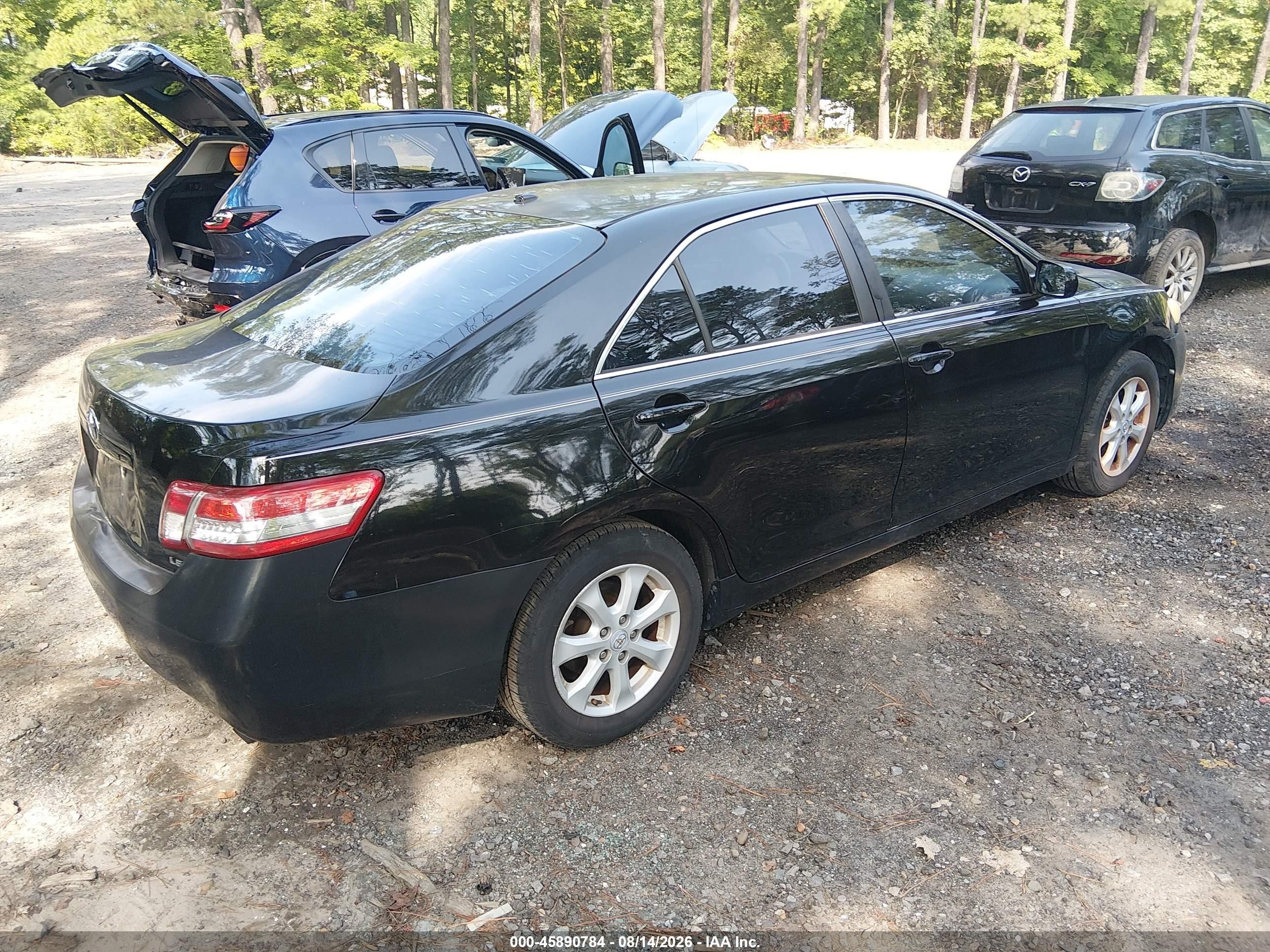 2010 Toyota Camry Le Black vin: 4T1BF3EK3AU080239