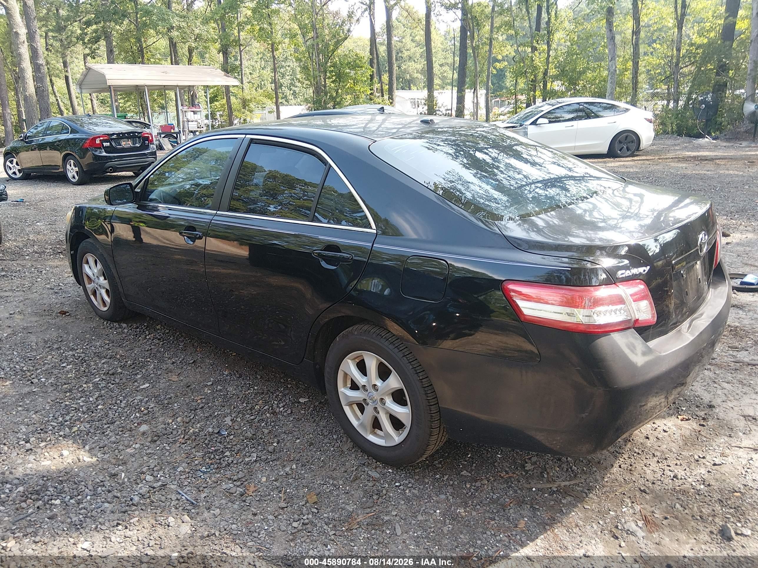 2010 Toyota Camry Le Black vin: 4T1BF3EK3AU080239