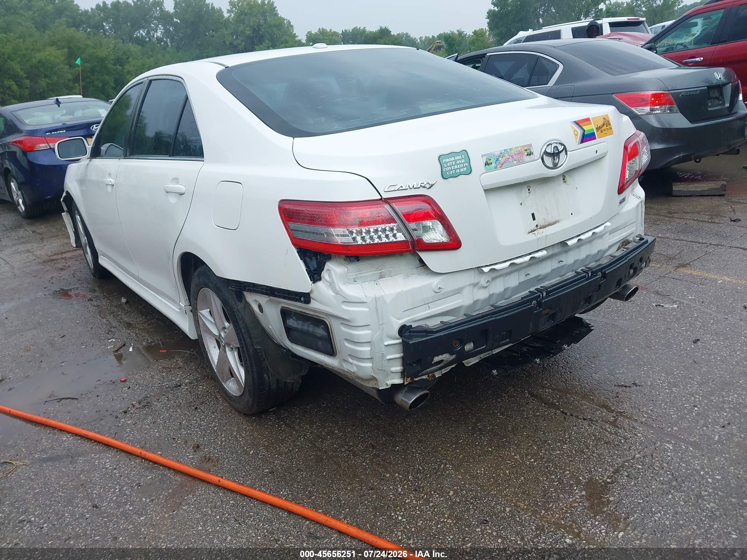 2010 Toyota Camry Se Белый vin: 4T1BF3EK3AU514837