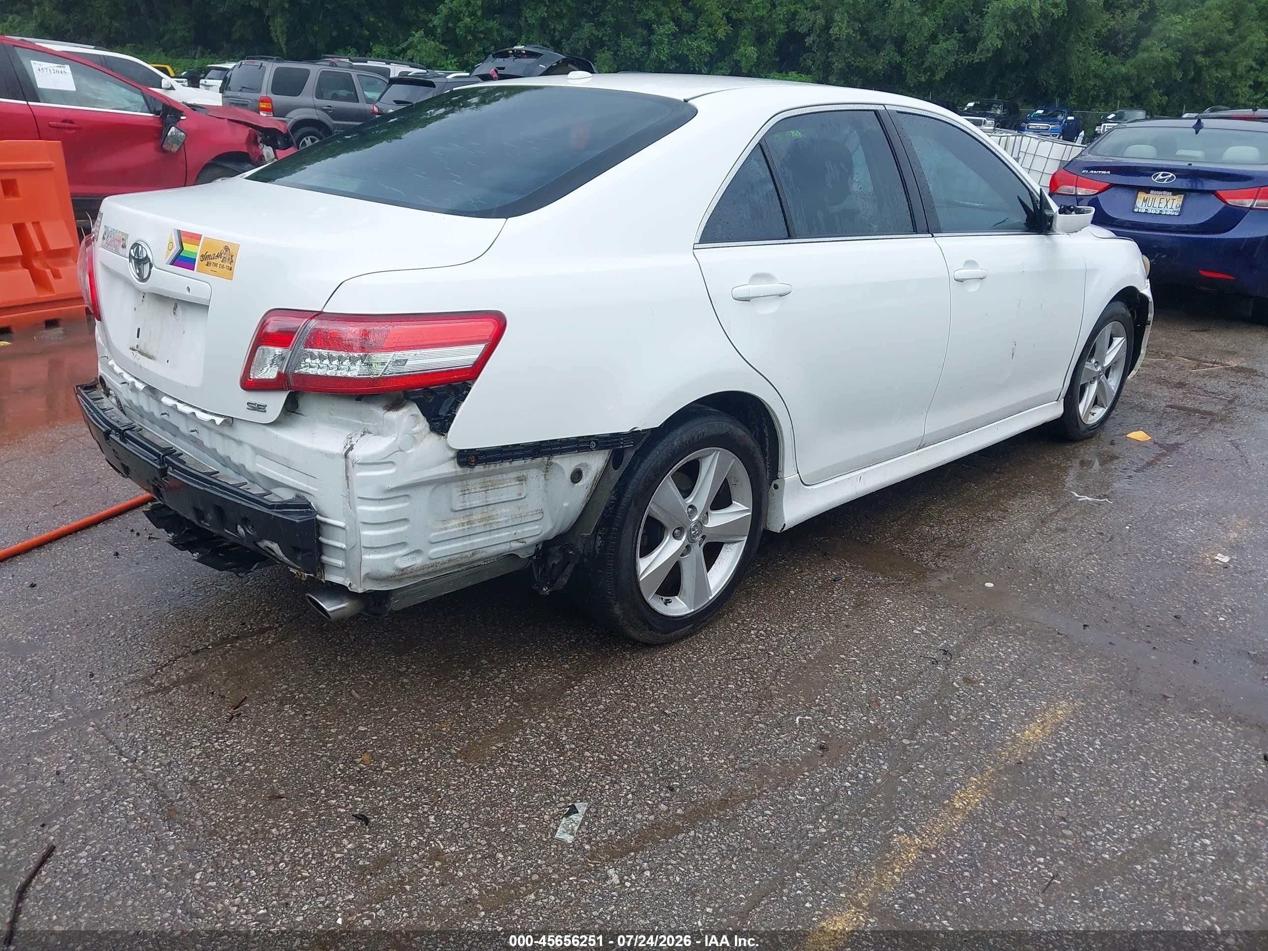 2010 Toyota Camry Se Белый vin: 4T1BF3EK3AU514837