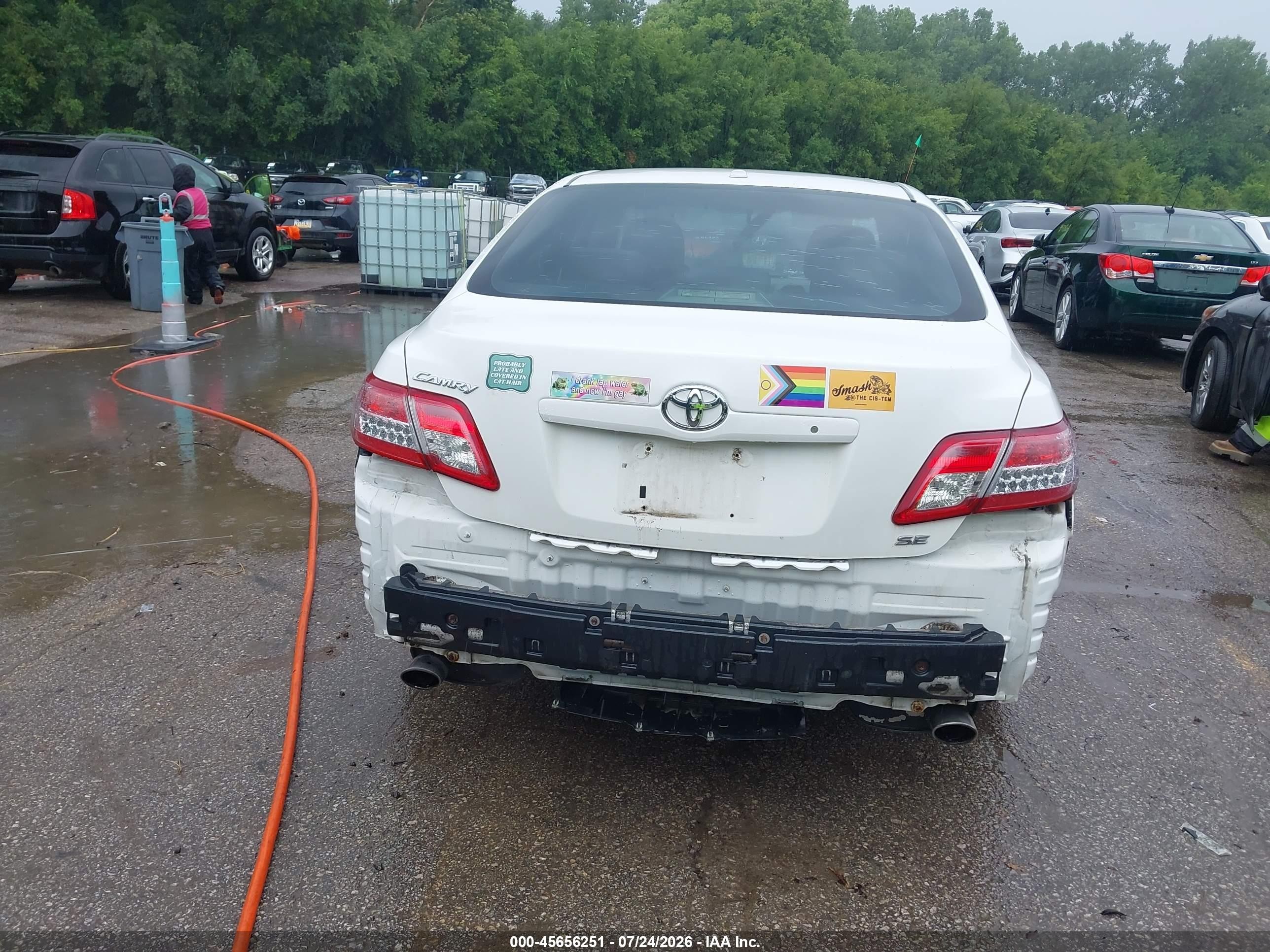 2010 Toyota Camry Se Белый vin: 4T1BF3EK3AU514837