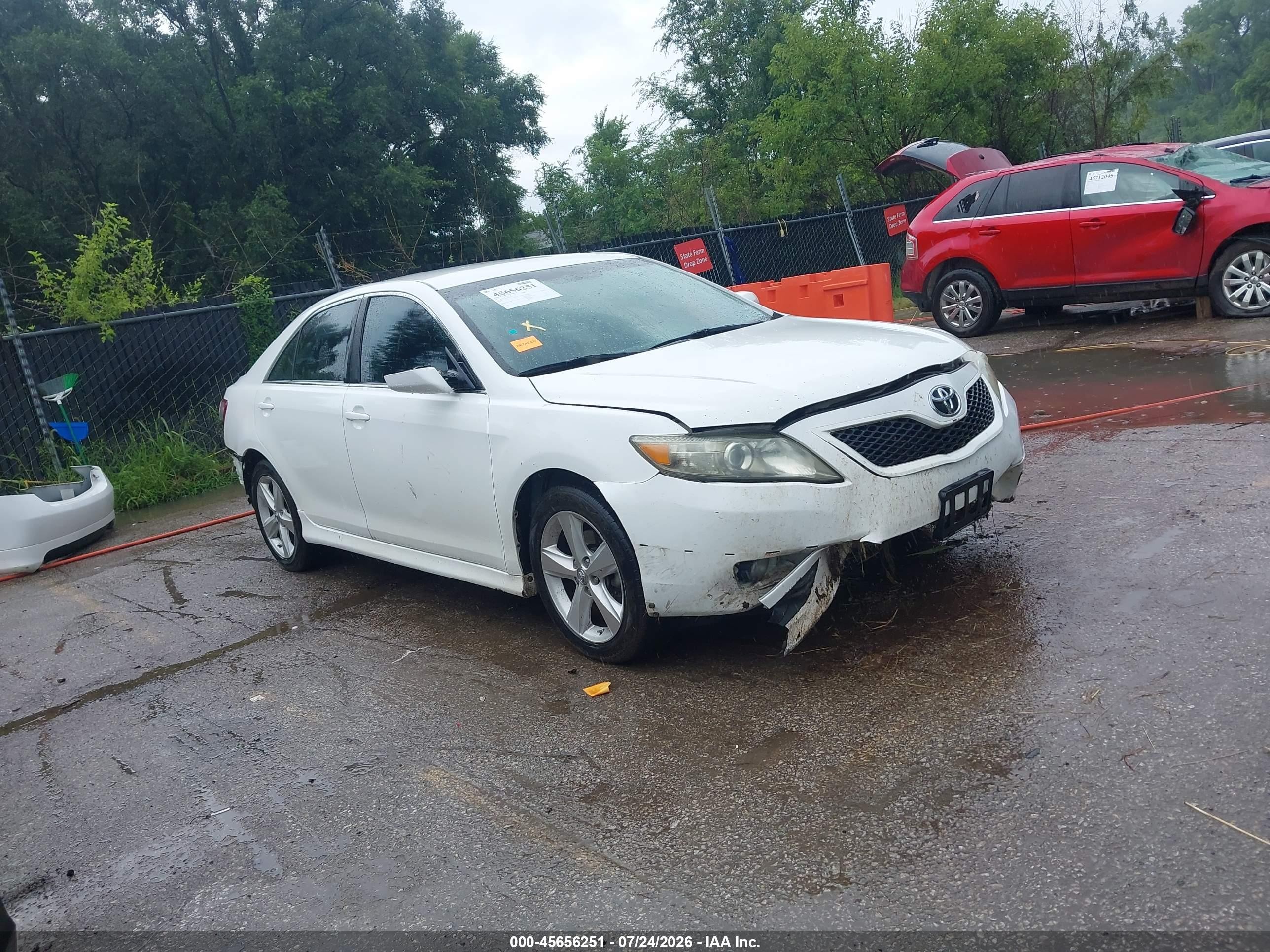 2010 Toyota Camry Se Белый vin: 4T1BF3EK3AU514837