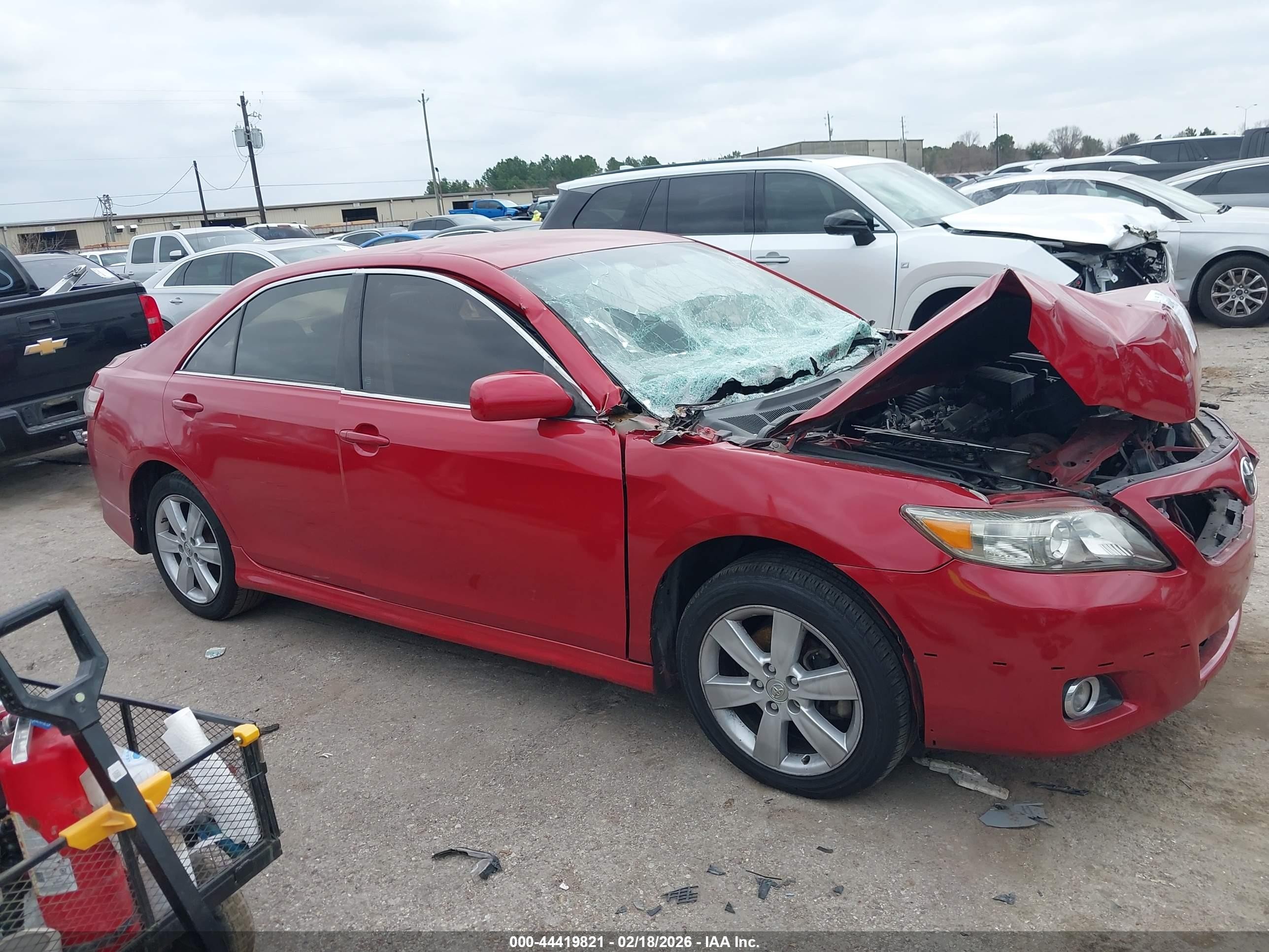 2010 Toyota Camry Se Red vin: 4T1BF3EK3AU522307