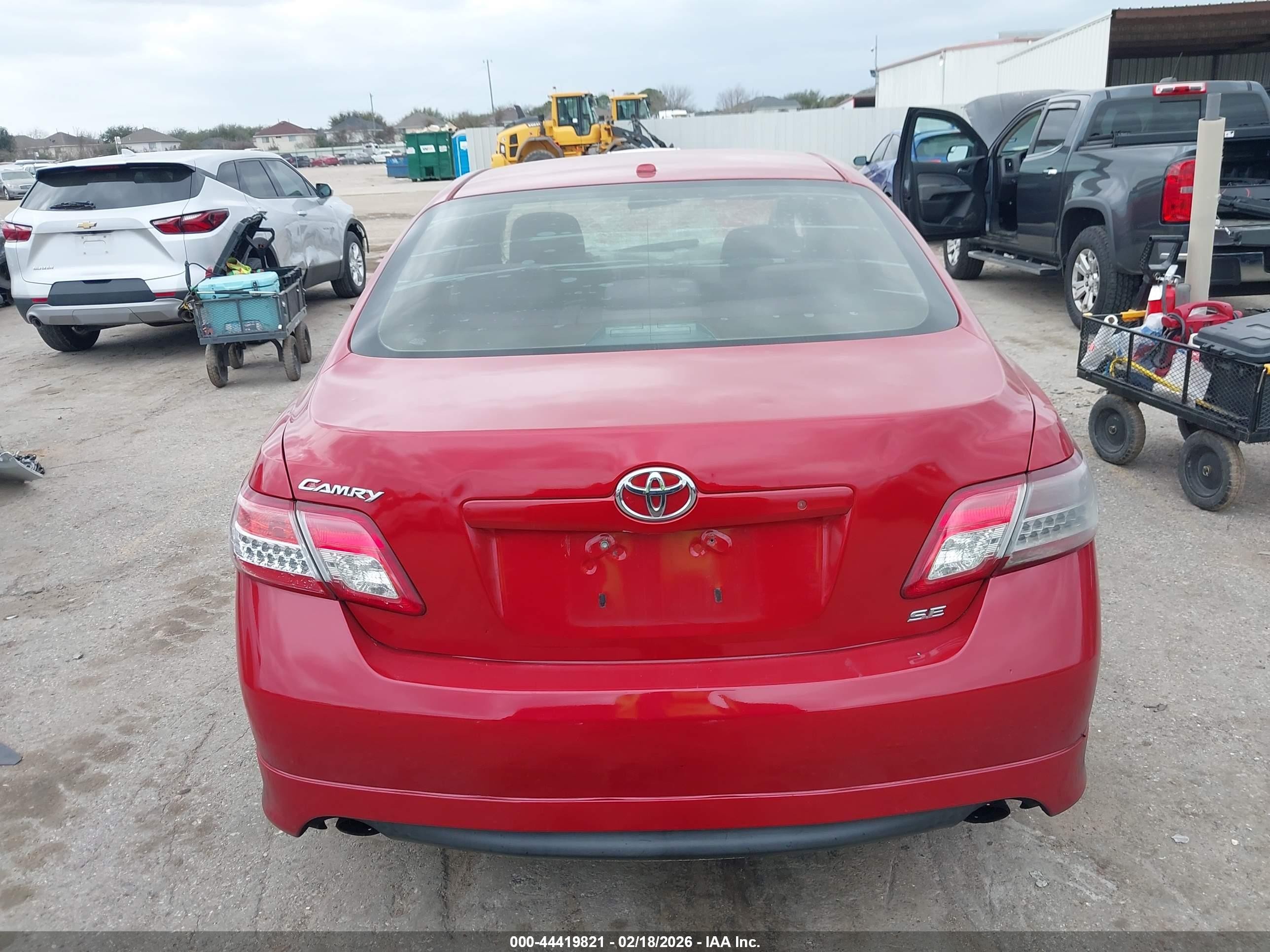 2010 Toyota Camry Se Red vin: 4T1BF3EK3AU522307