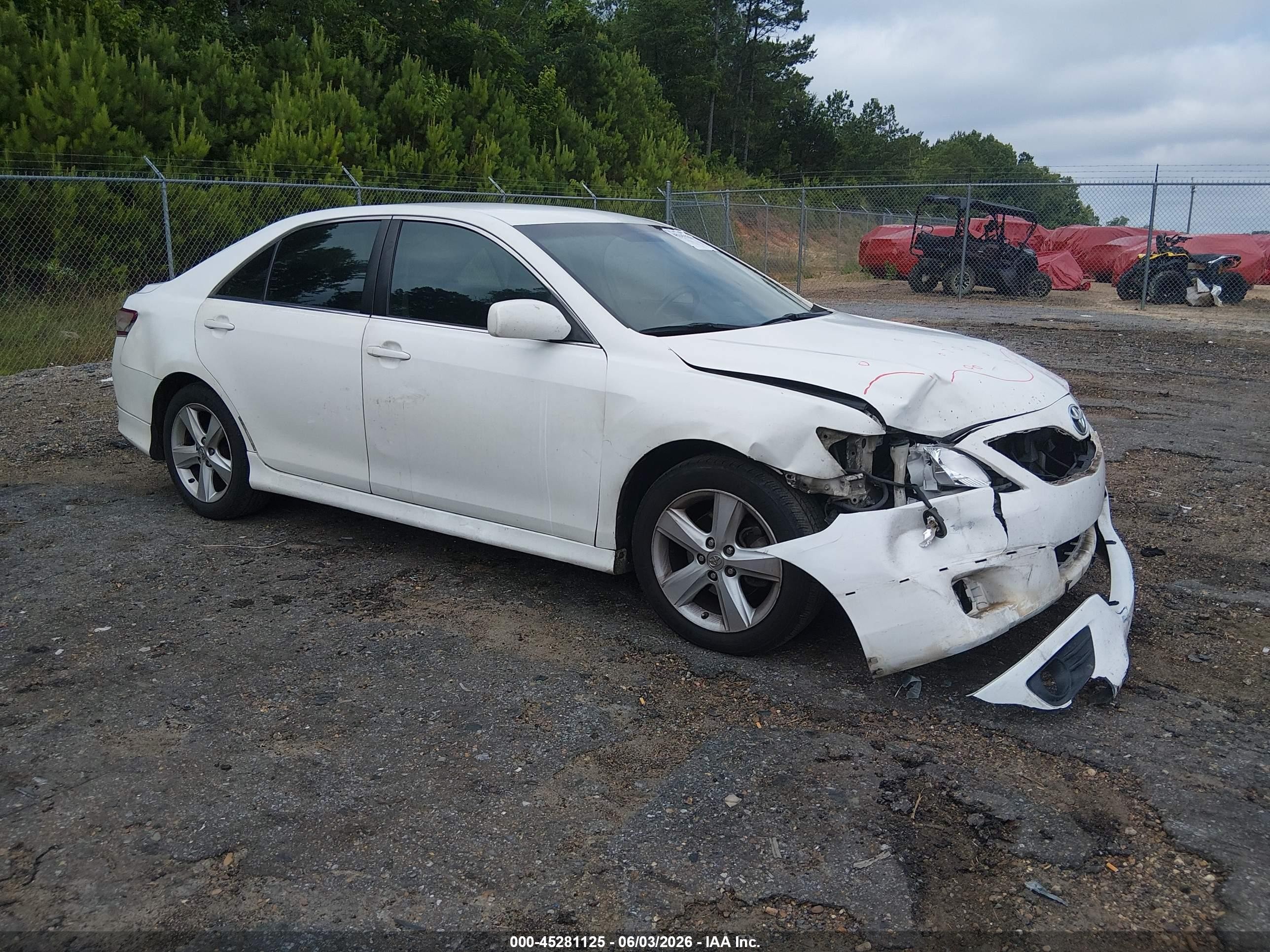 2010 Toyota Camry Se Белый vin: 4T1BF3EK3AU553184
