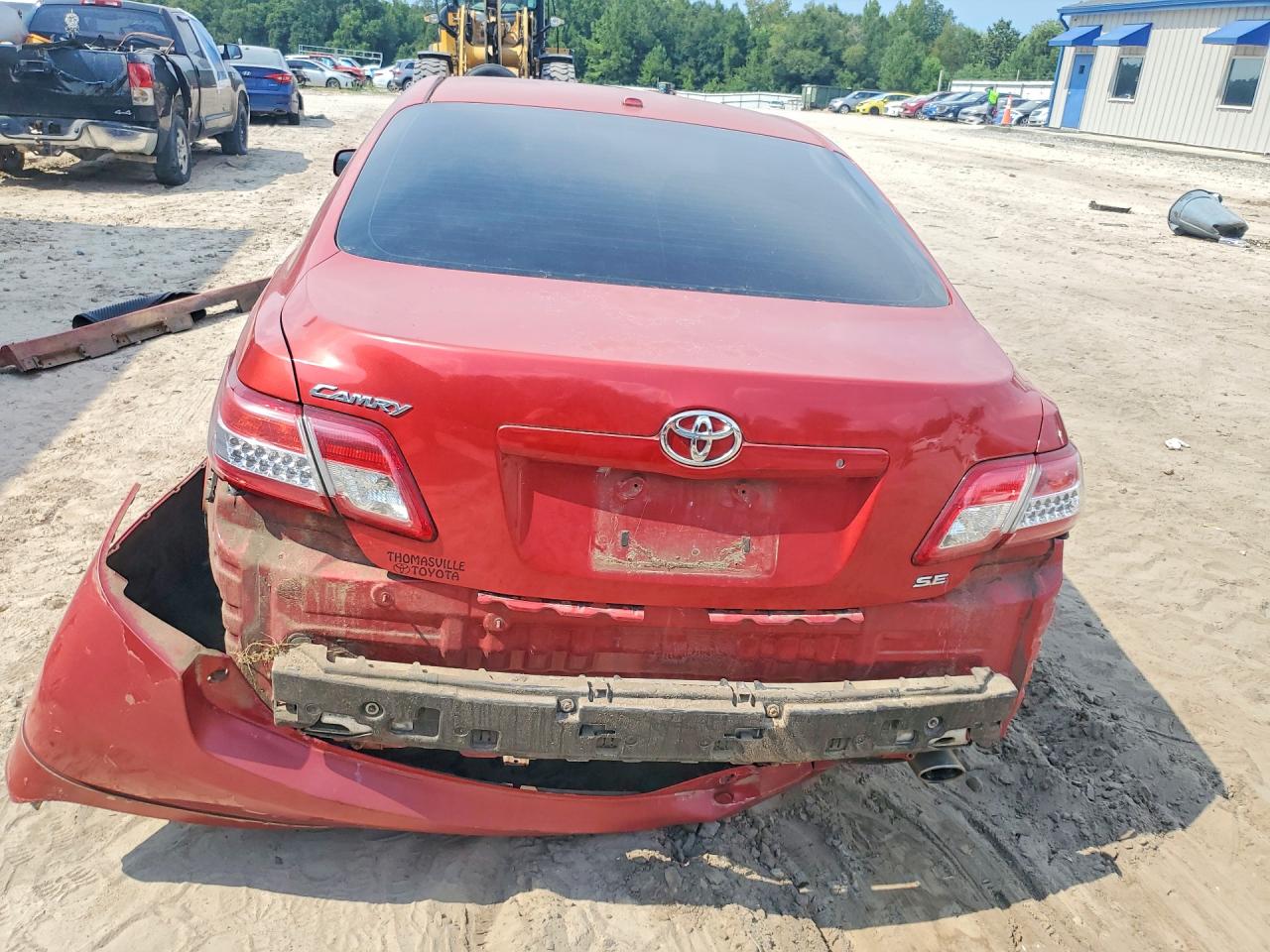 2011 Toyota Camry Se Red vin: 4T1BF3EK3BU130736