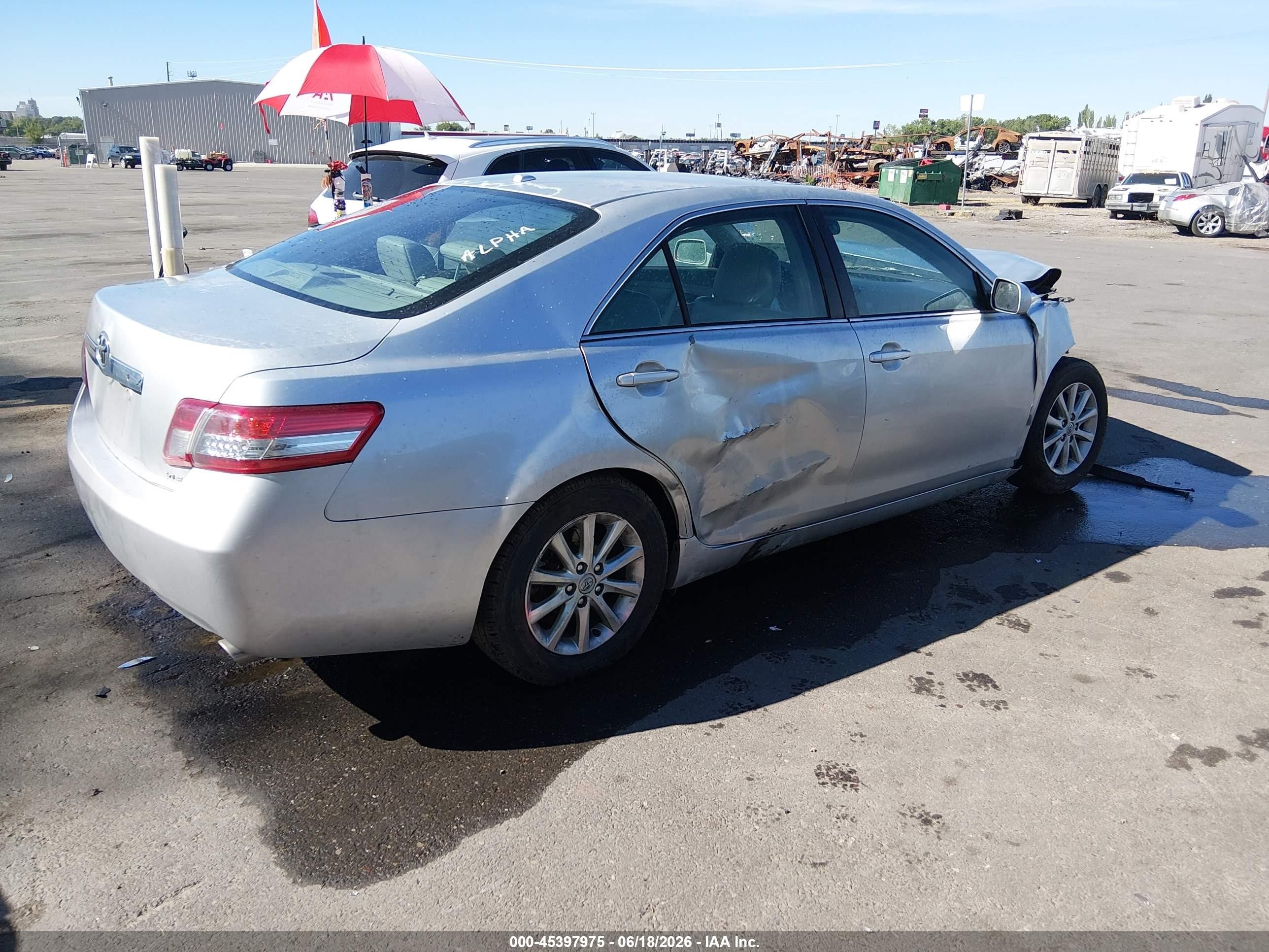 2011 Toyota Camry Xle Серебряный vin: 4T1BF3EK3BU135550