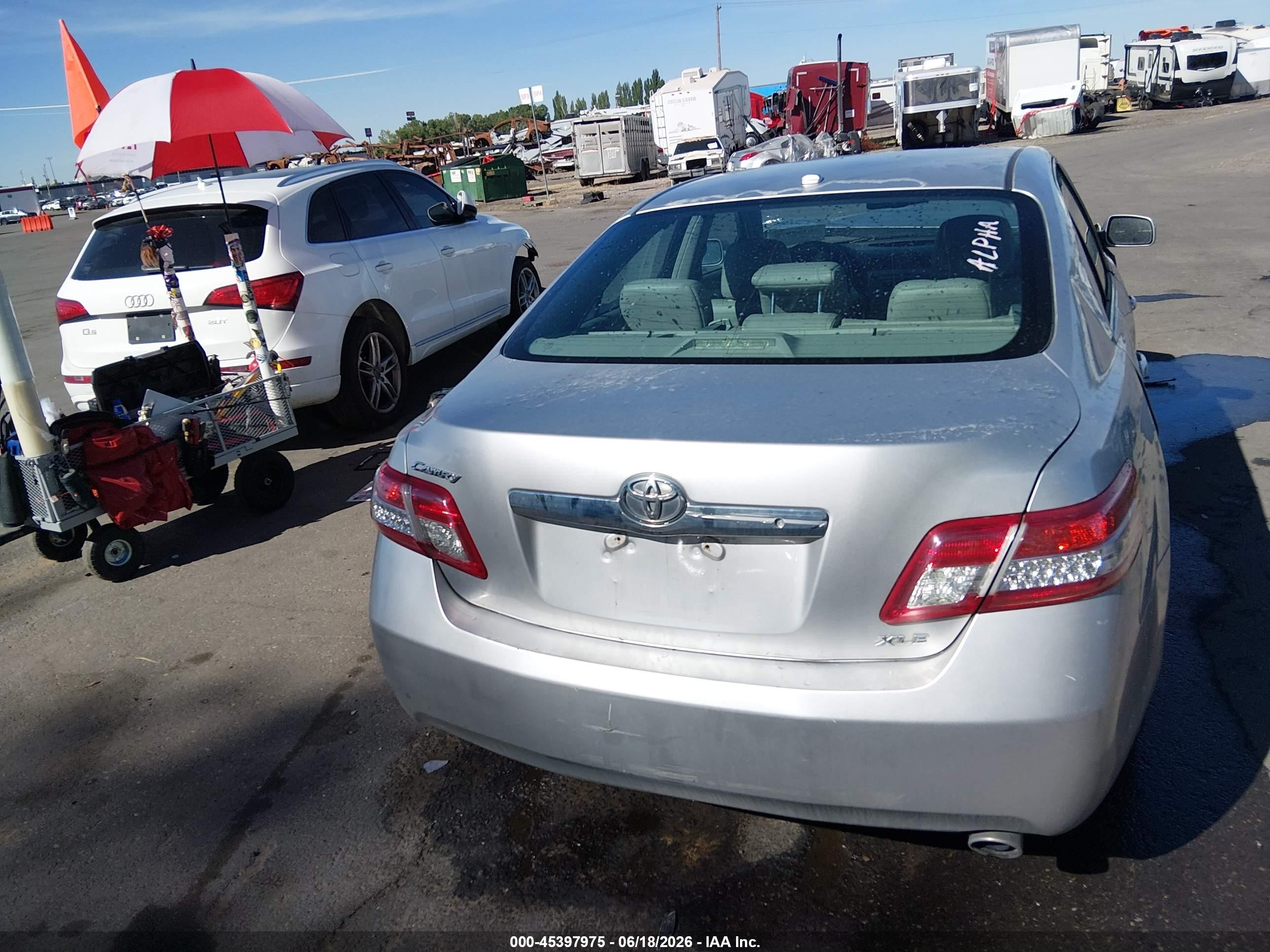 2011 Toyota Camry Xle Серебряный vin: 4T1BF3EK3BU135550