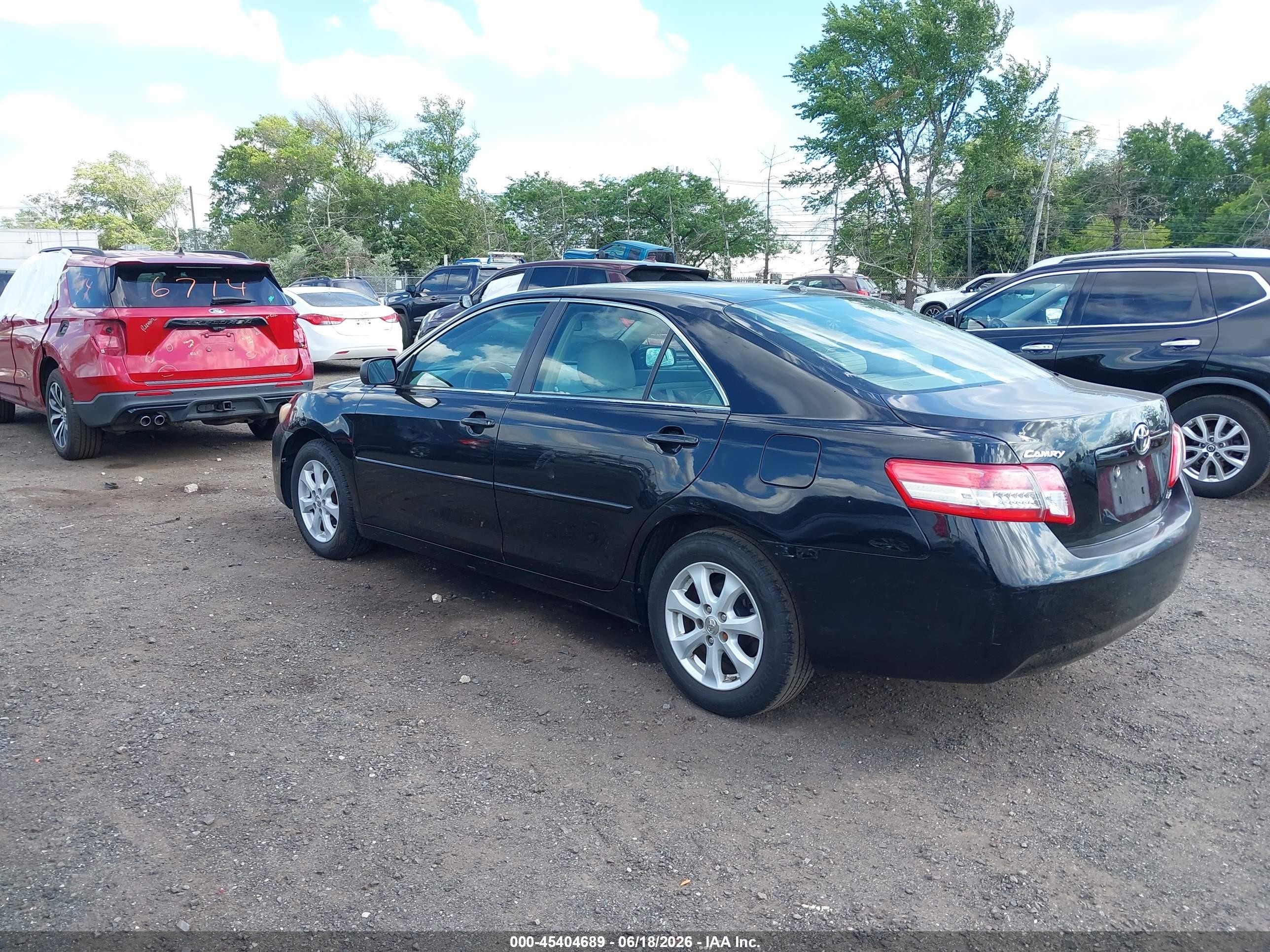 2011 Toyota Camry Le Black vin: 4T1BF3EK3BU150288