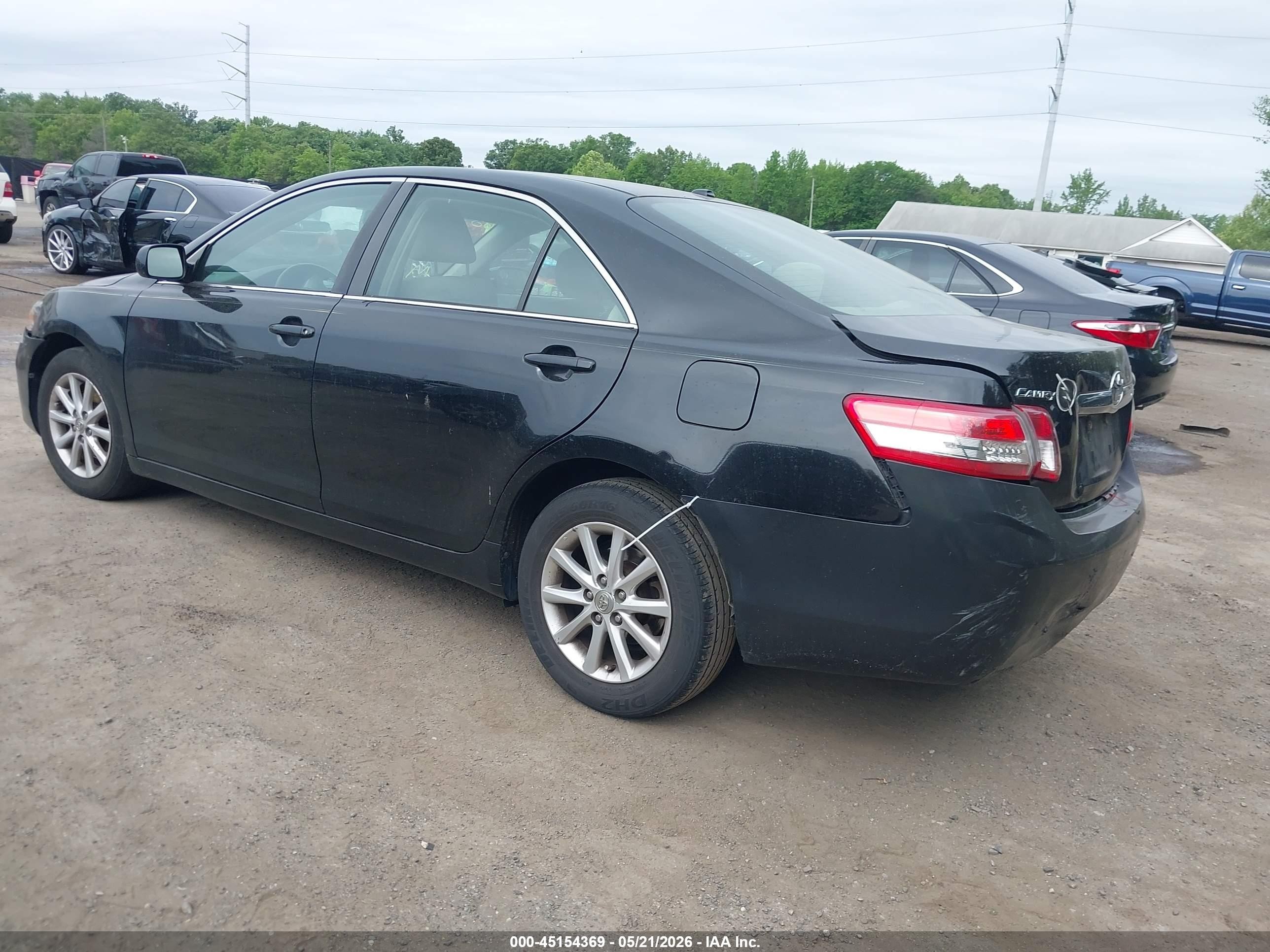 2011 Toyota Camry Xle Черный vin: 4T1BF3EK3BU150744