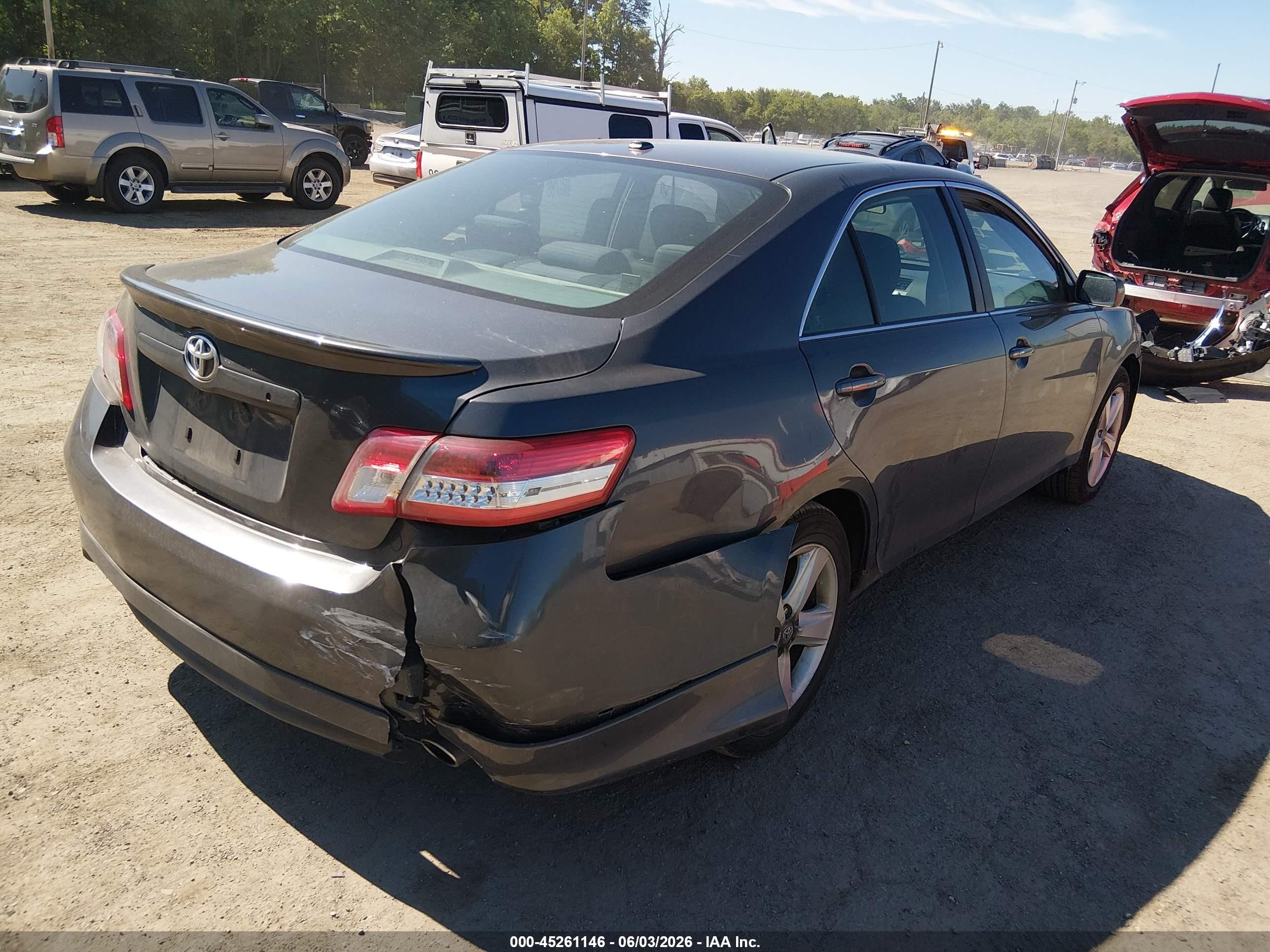 2011 Toyota Camry Se Gray vin: 4T1BF3EK3BU170976