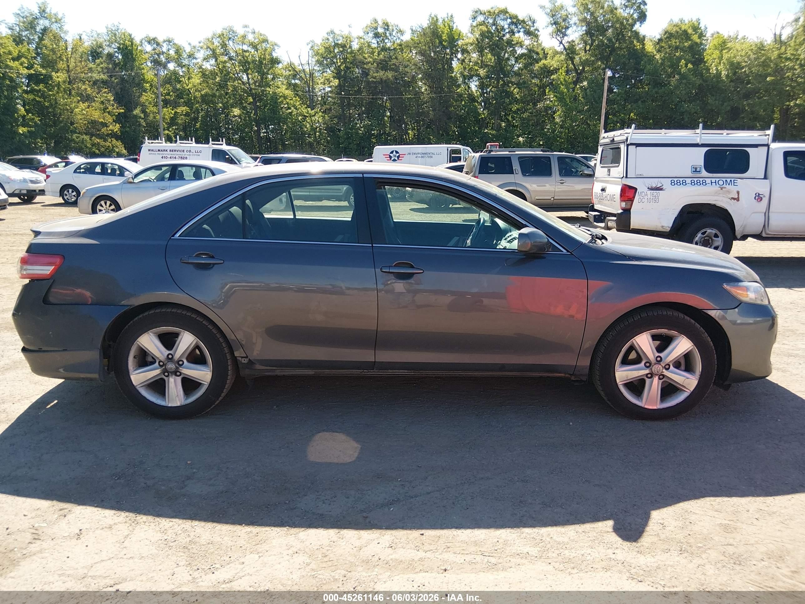 2011 Toyota Camry Se Gray vin: 4T1BF3EK3BU170976