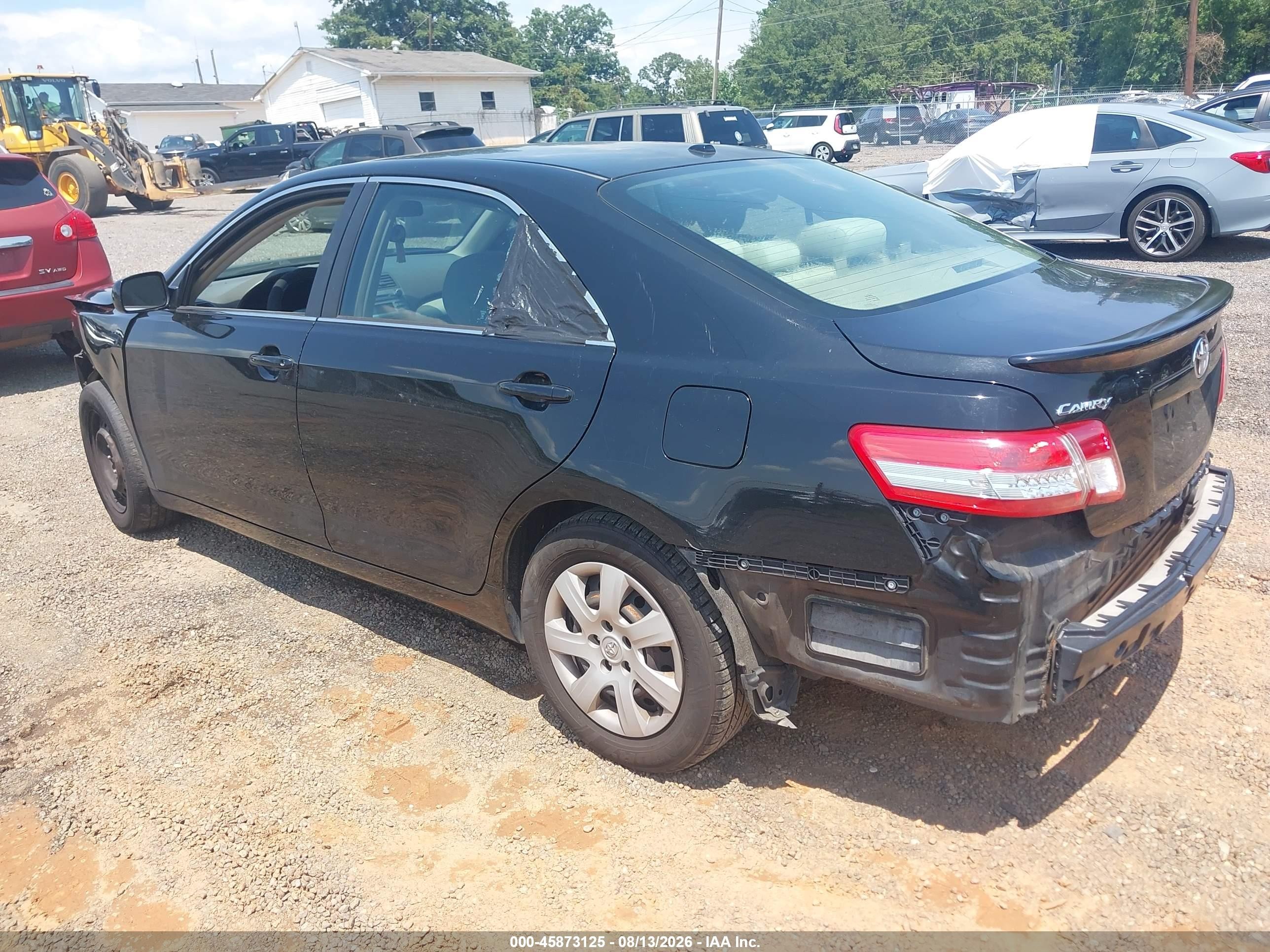2011 Toyota Camry   Black vin: 4T1BF3EK3BU225233