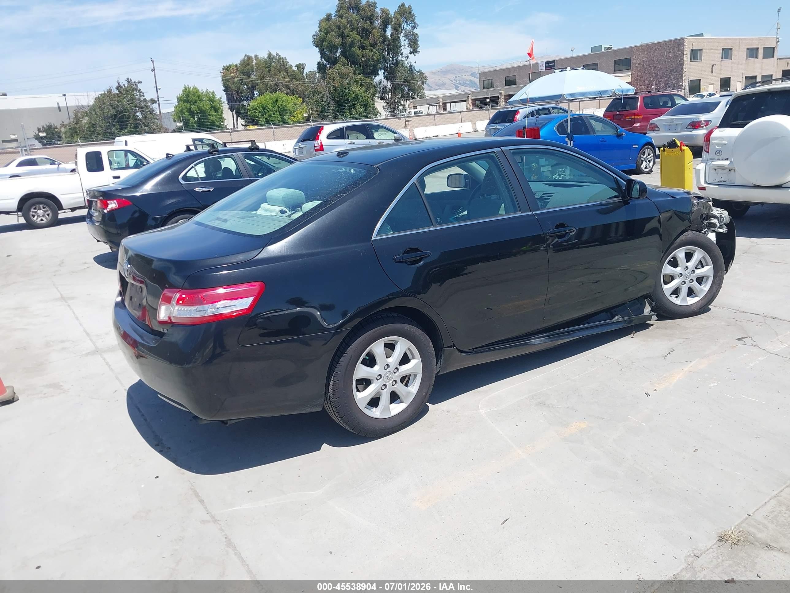 2011 Toyota Camry Le Black vin: 4T1BF3EK3BU228262