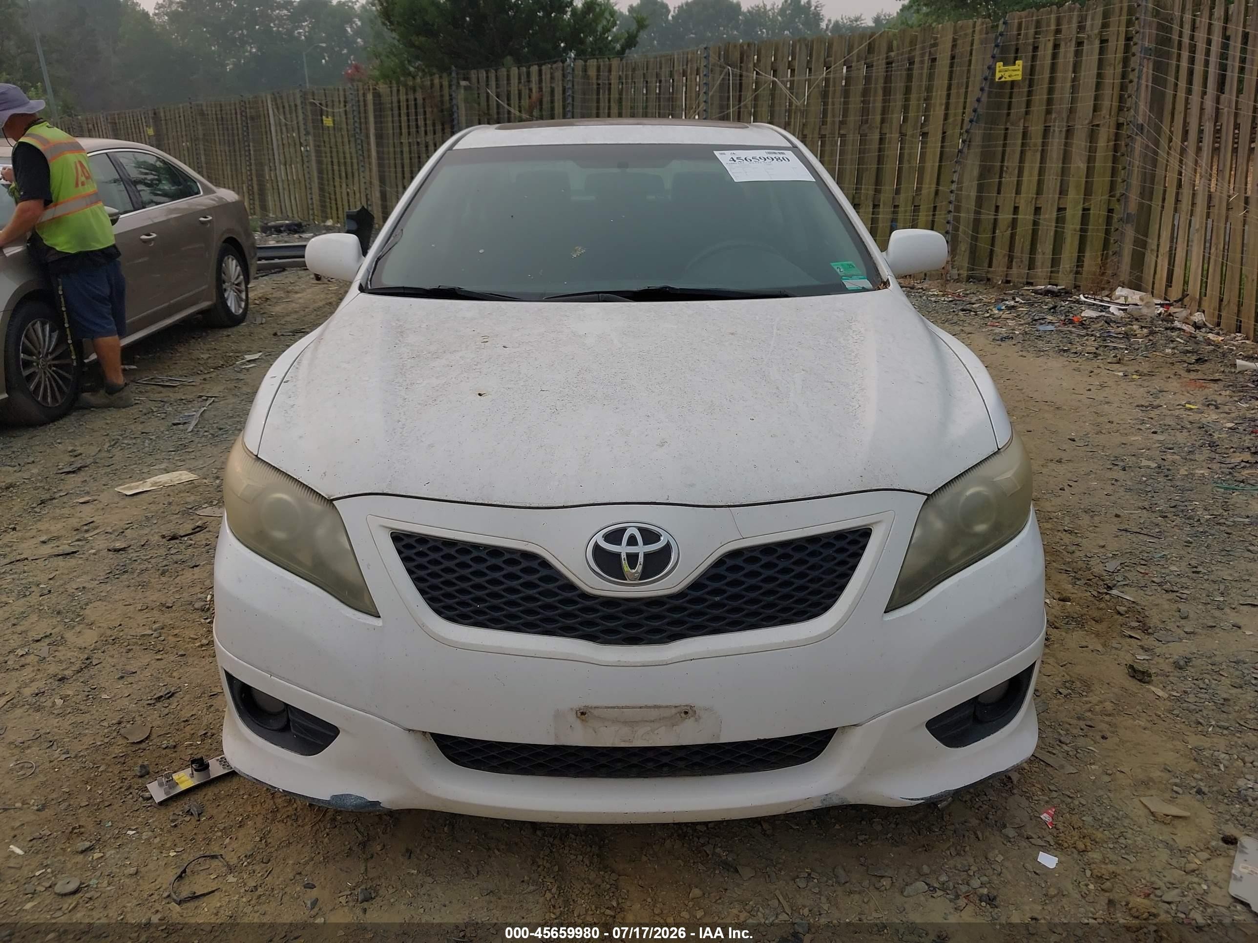 2011 Toyota Camry Se White vin: 4T1BF3EK3BU589247
