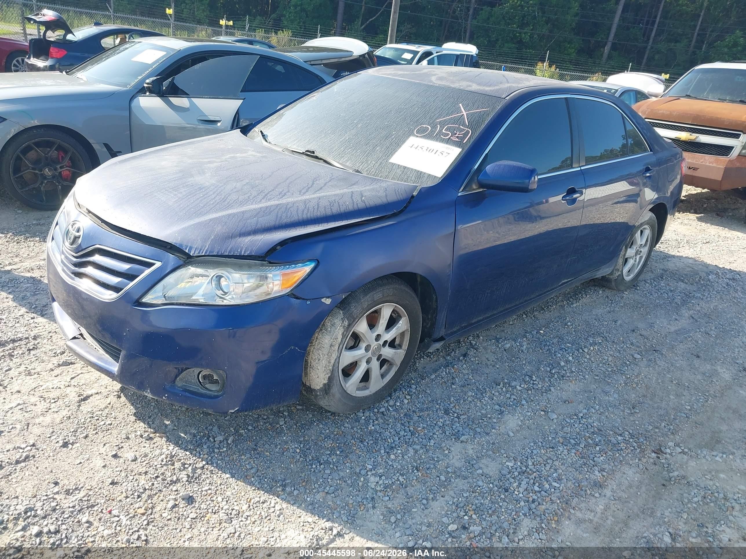 2011 Toyota Camry Le Синий vin: 4T1BF3EK3BU591435