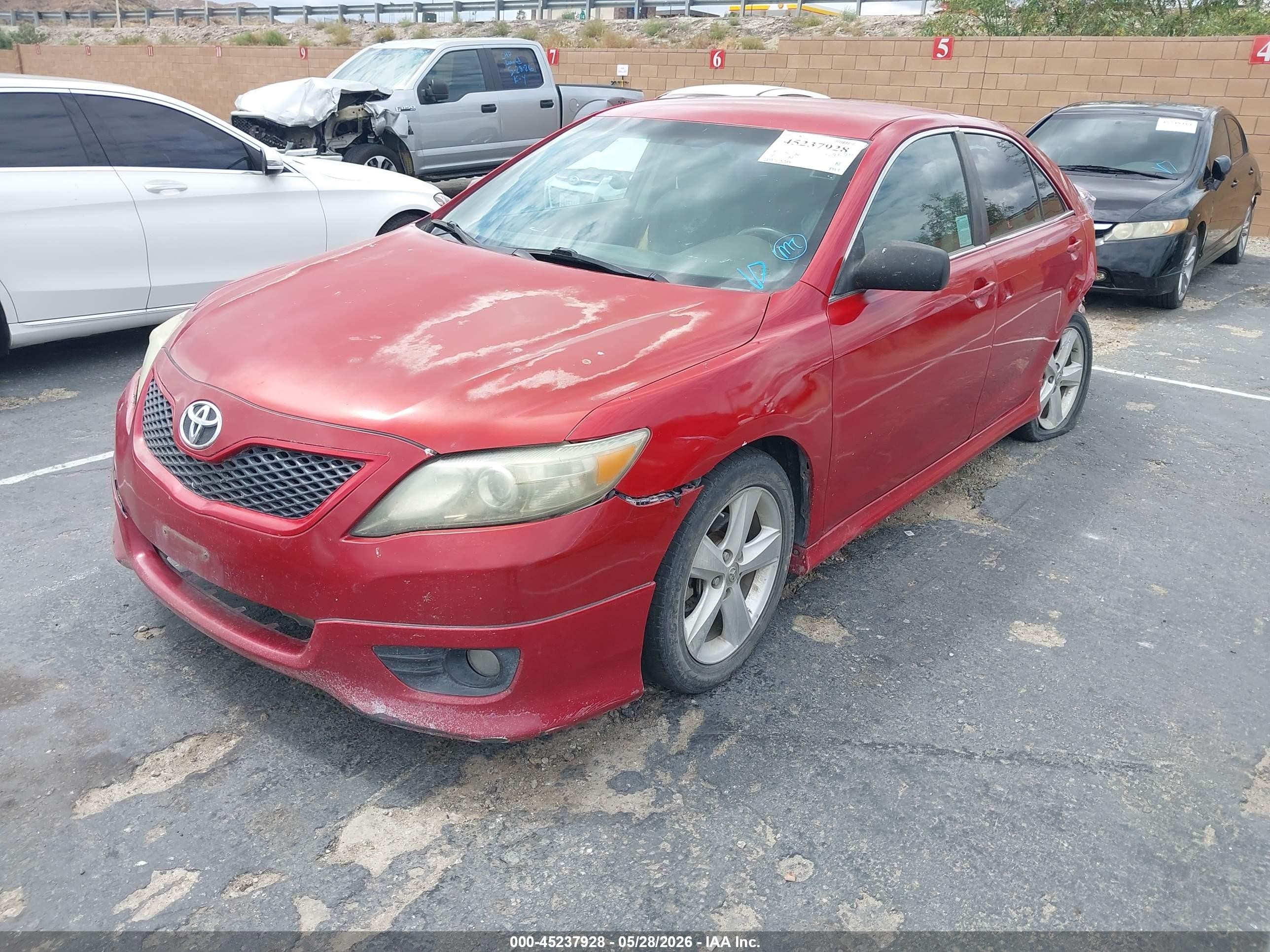2011 Toyota Camry Se Red vin: 4T1BF3EK3BU592777