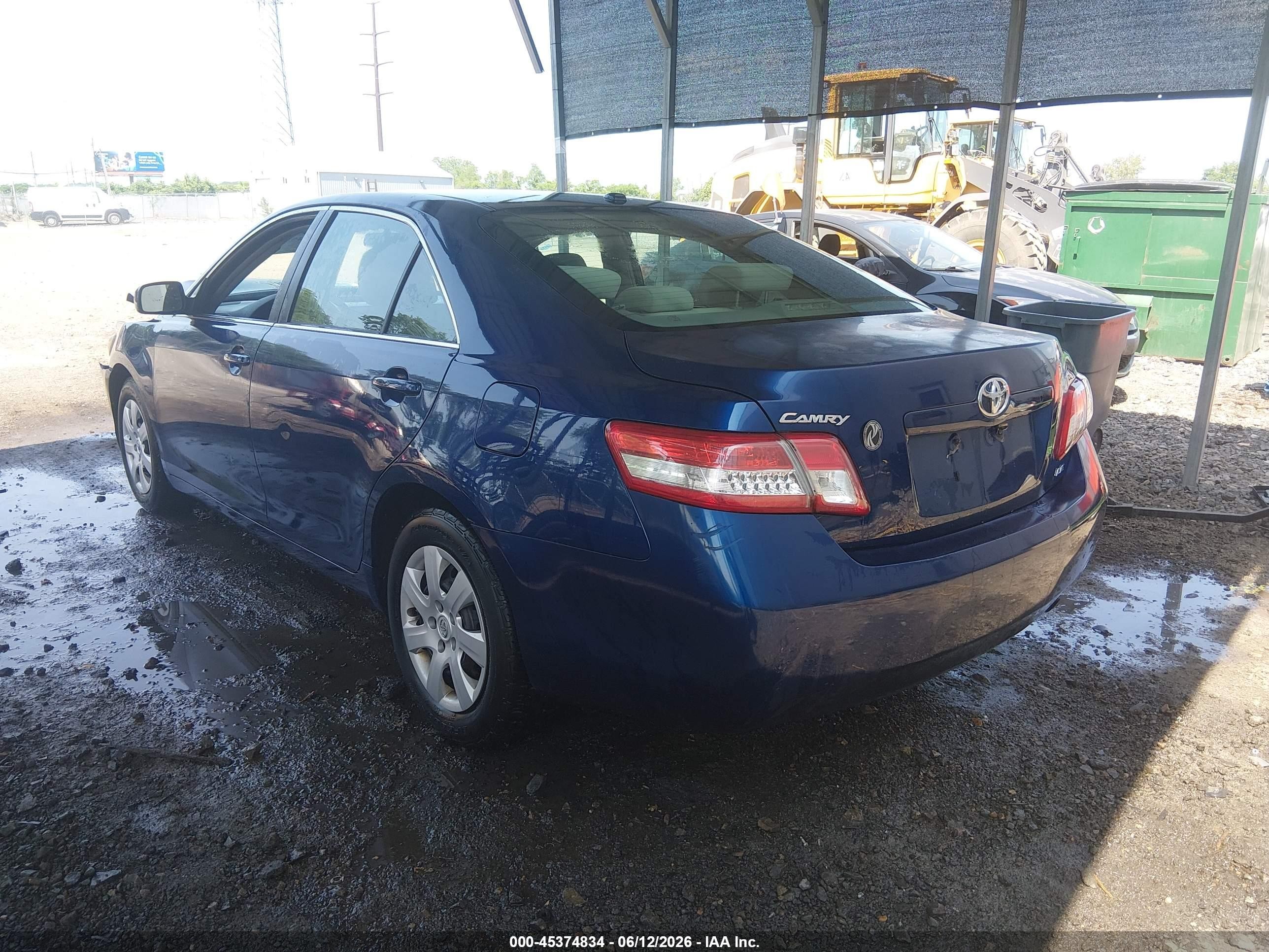 2011 Toyota Camry Le Синий vin: 4T1BF3EK3BU595078