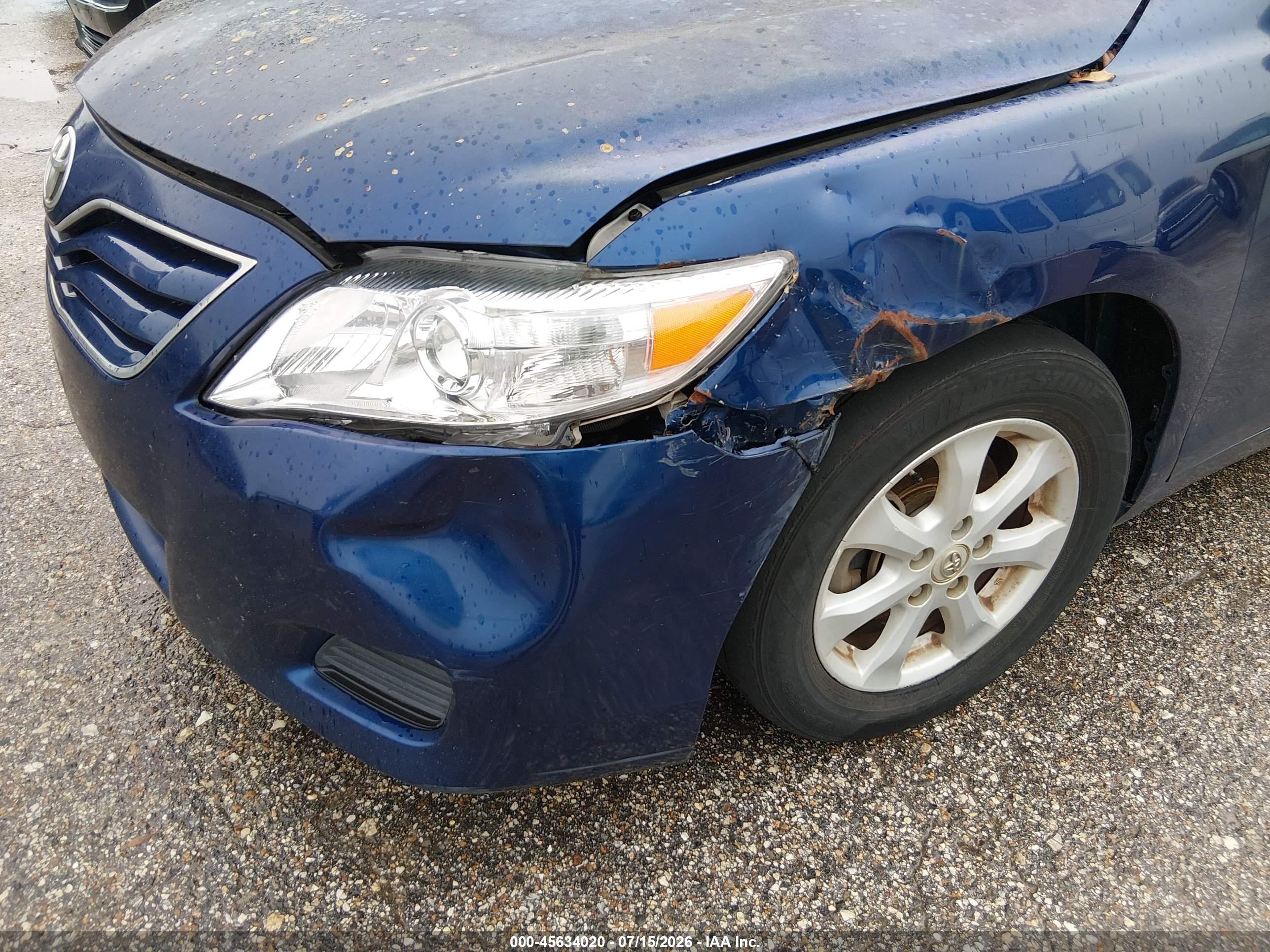 2011 Toyota Camry Le Blue vin: 4T1BF3EK3BU596182