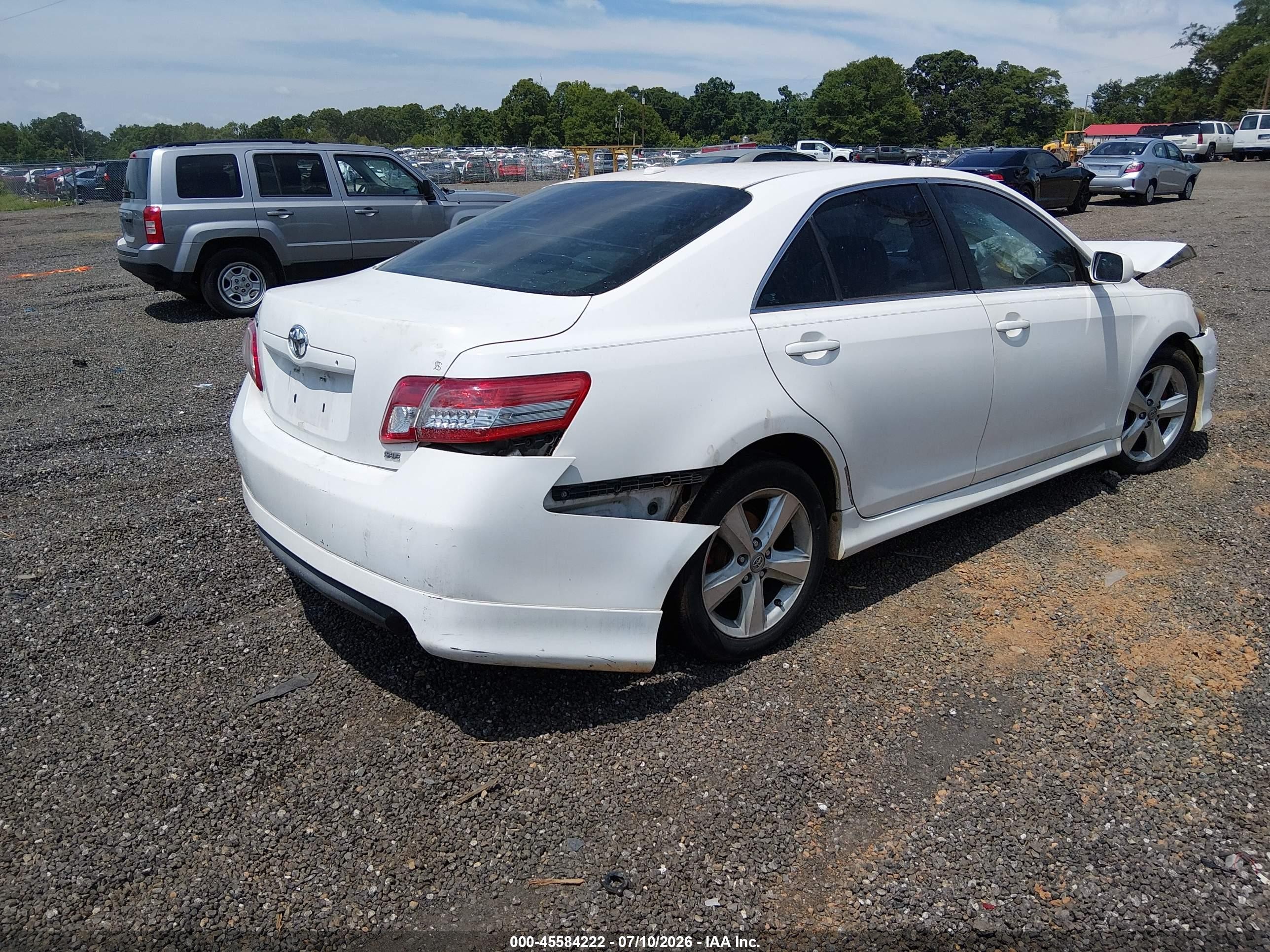2011 Toyota Camry Se White vin: 4T1BF3EK3BU615040