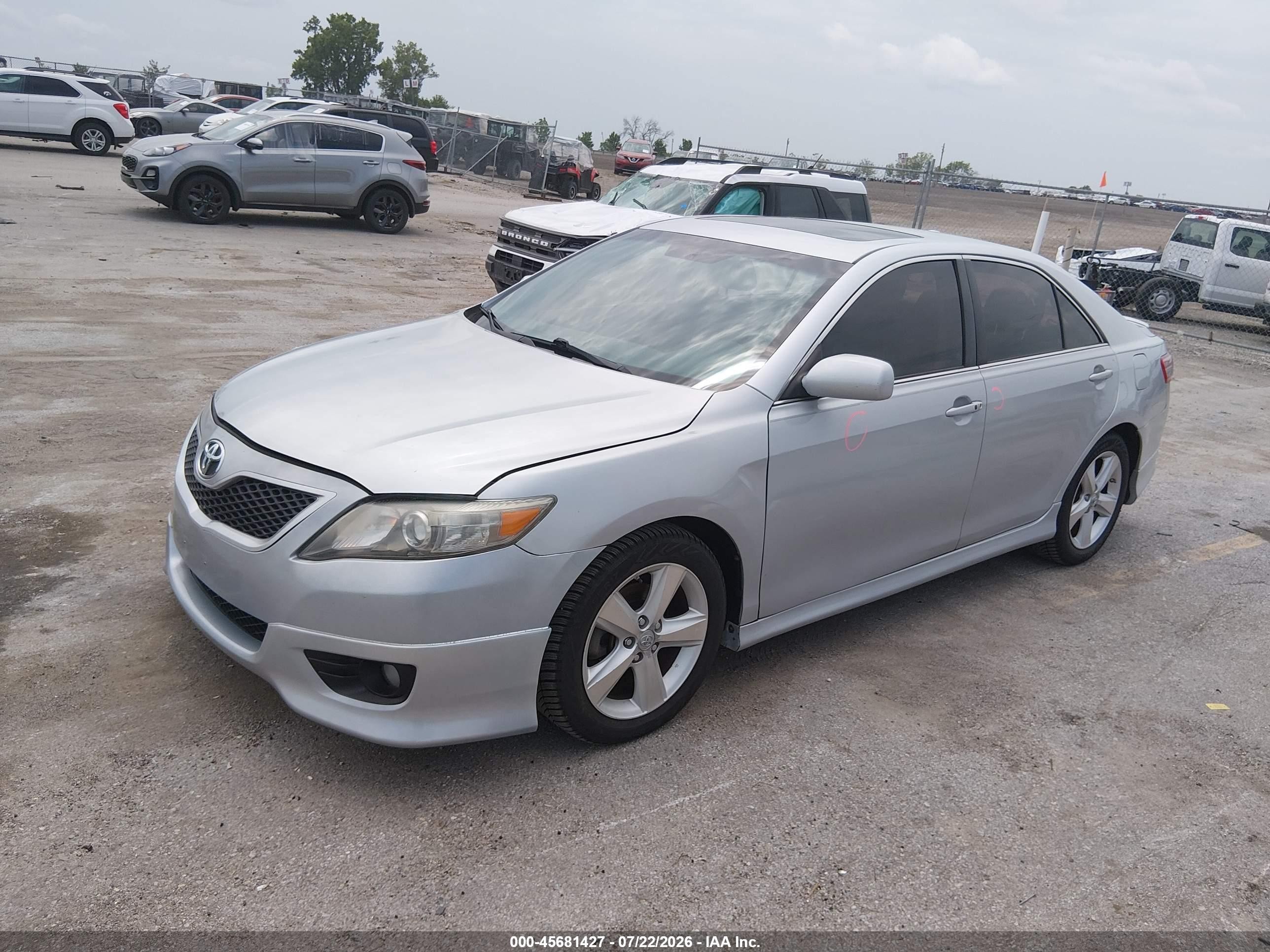 2011 Toyota Camry Se Серебряный vin: 4T1BF3EK3BU634171