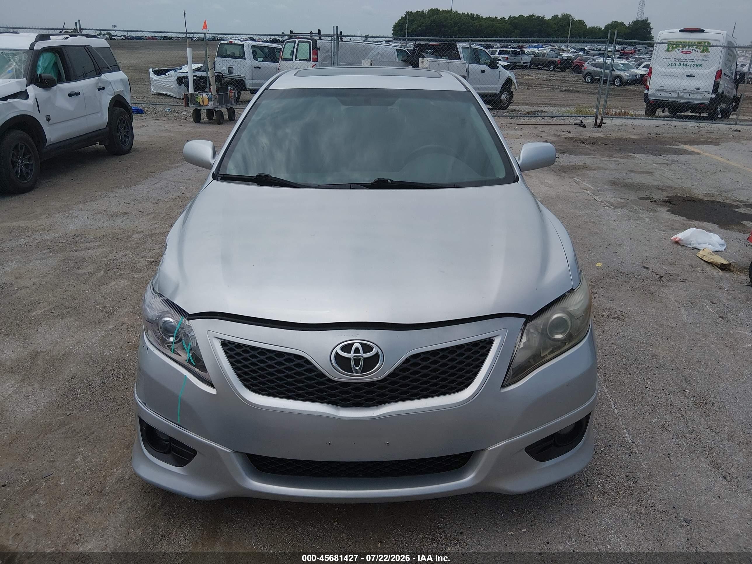 2011 Toyota Camry Se Серебряный vin: 4T1BF3EK3BU634171