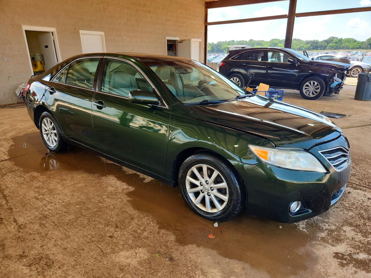 2011 Toyota Camry Xle Green vin: 4T1BF3EK3BU636860