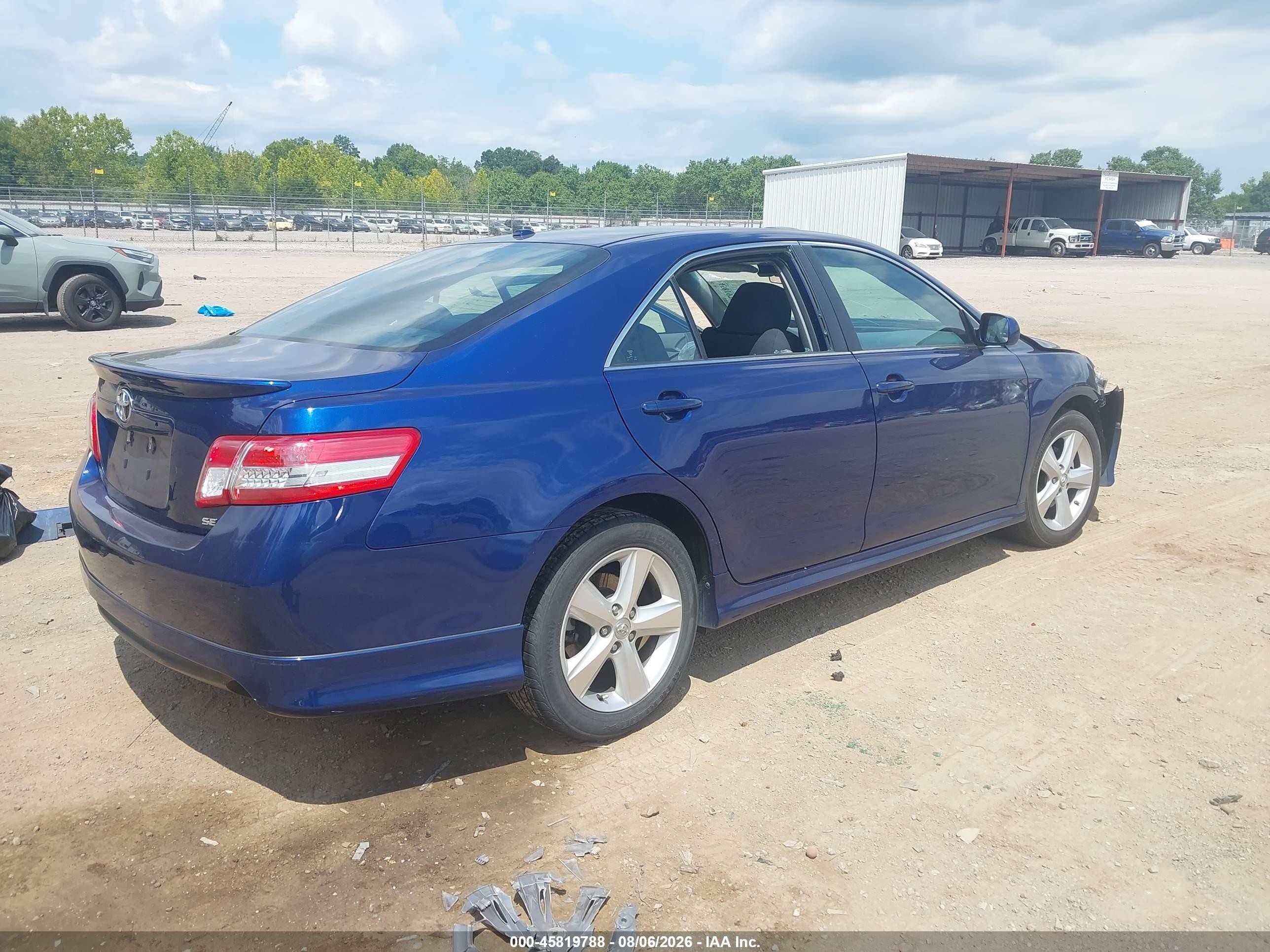 2011 Toyota Camry Se Blue vin: 4T1BF3EK3BU642819