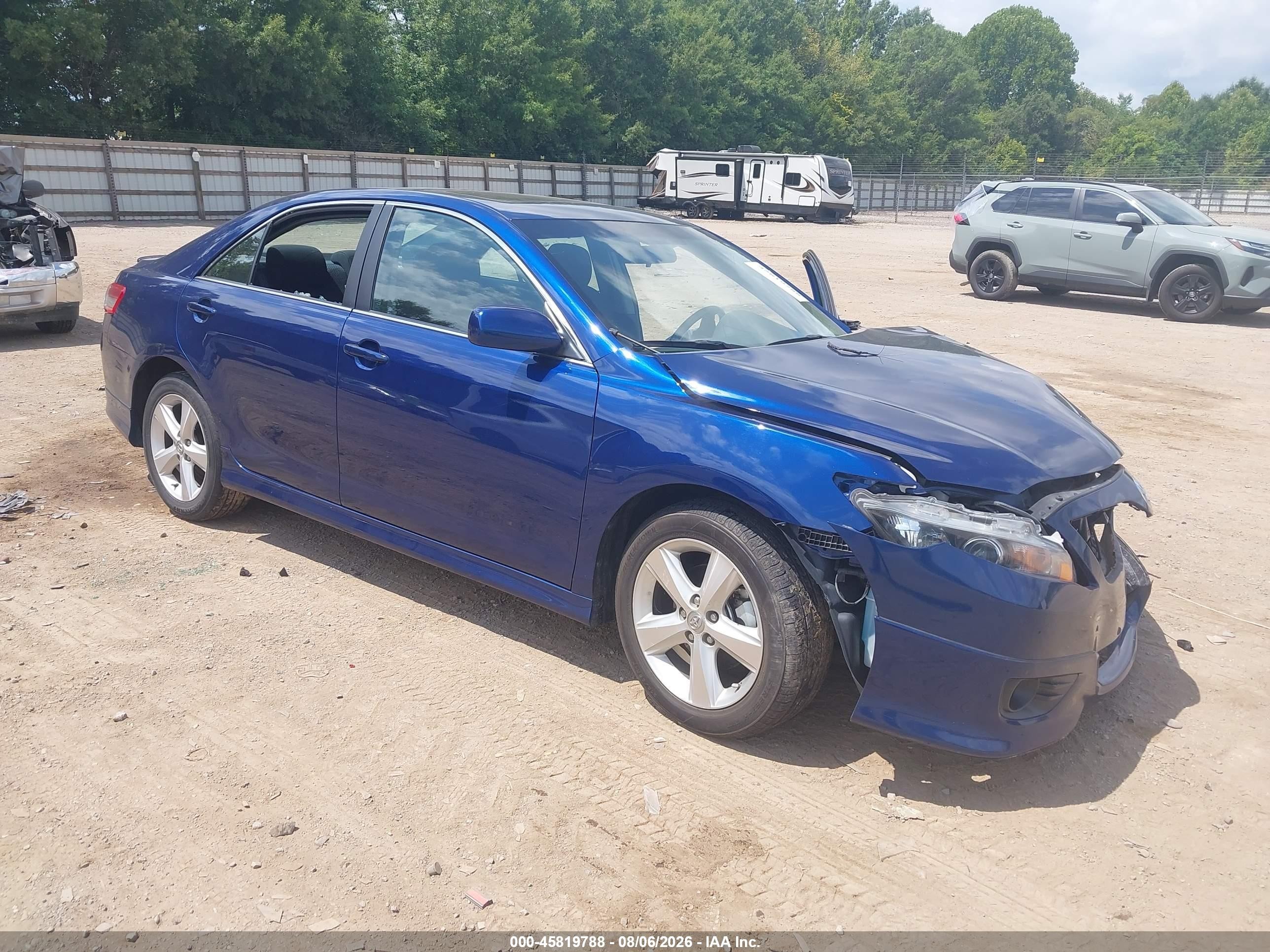2011 Toyota Camry Se Blue vin: 4T1BF3EK3BU642819