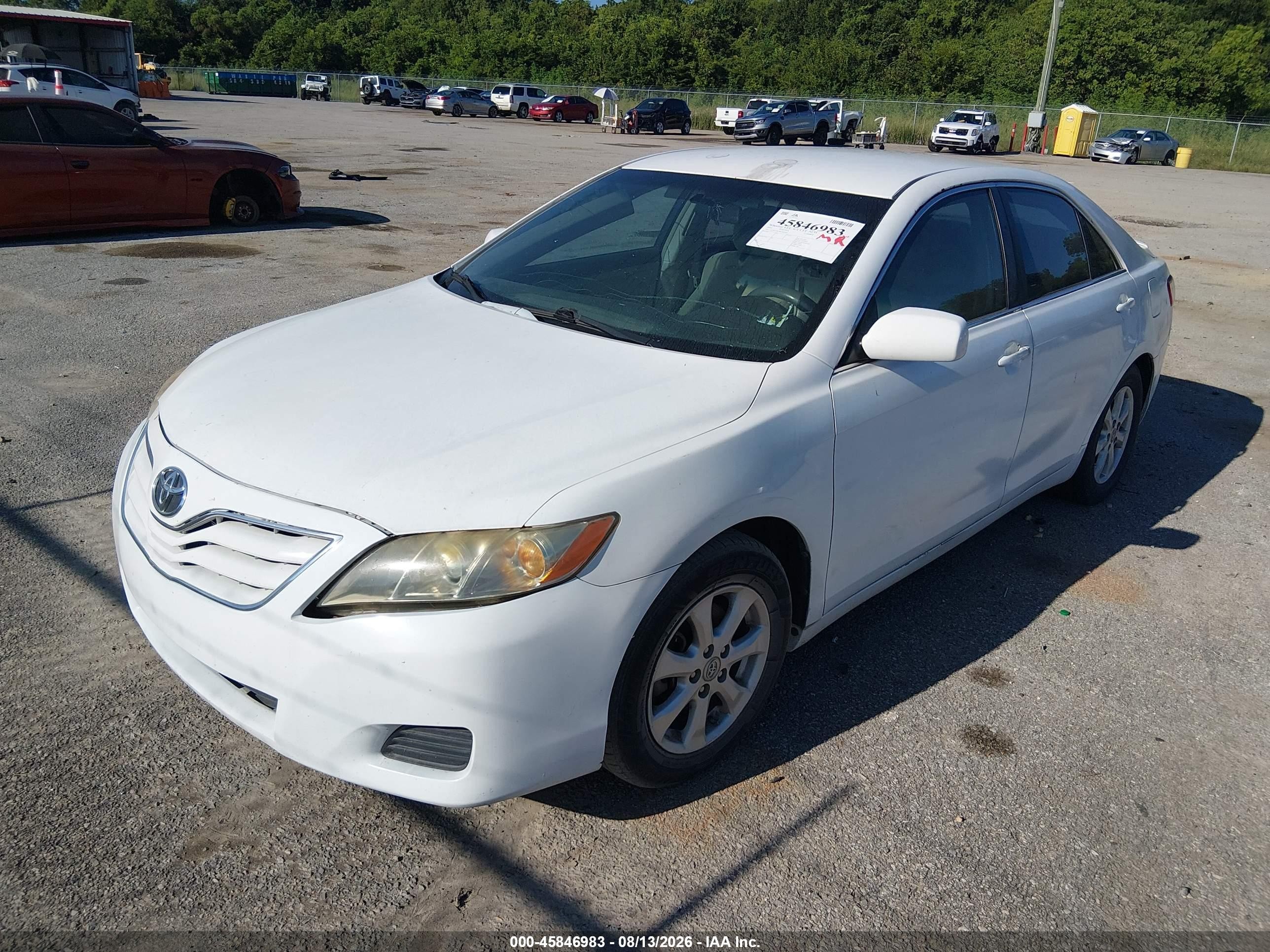 2011 Toyota Camry Le Белый vin: 4T1BF3EK3BU649494