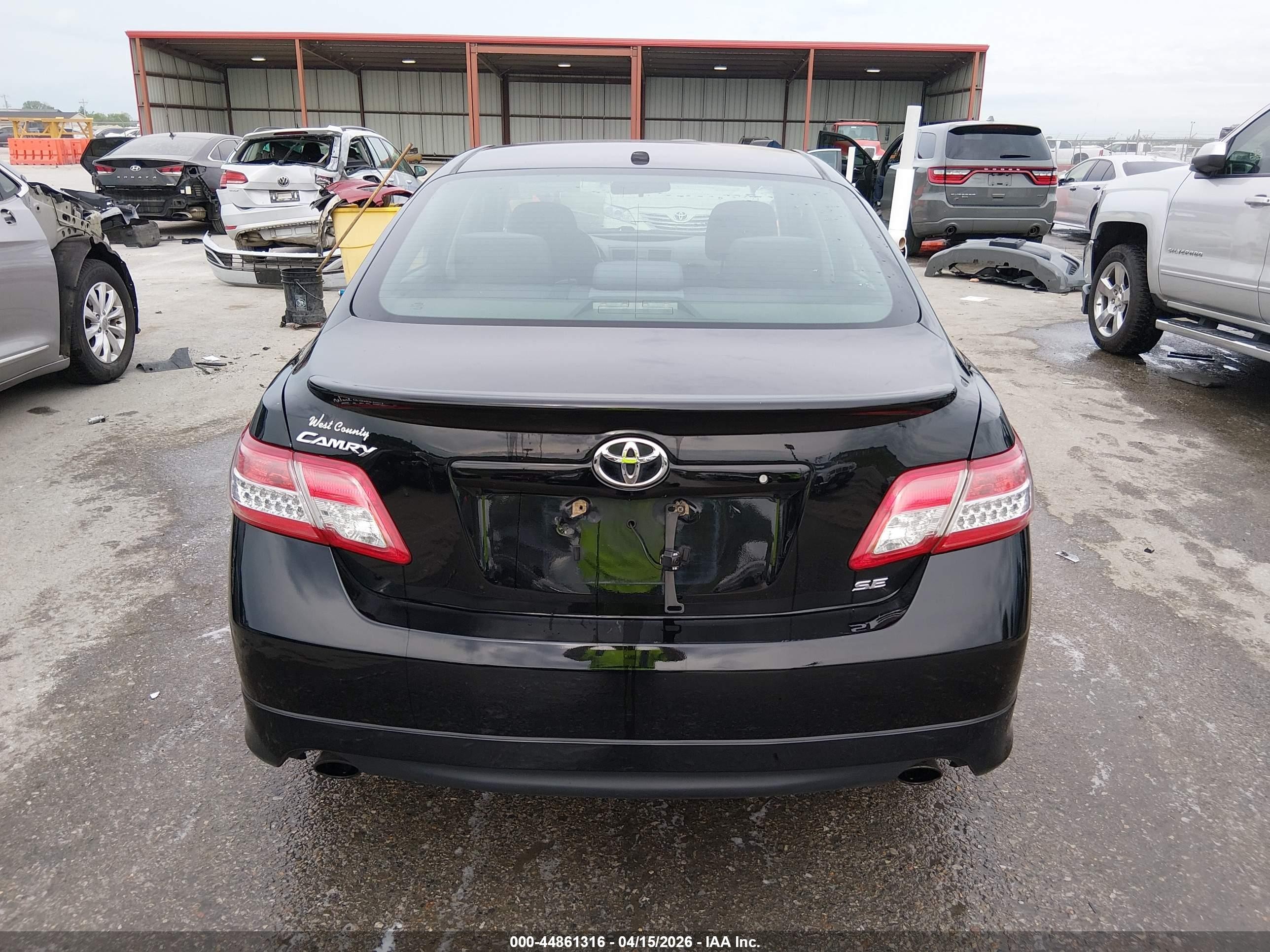 2011 Toyota Camry Se Черный vin: 4T1BF3EK3BU662181