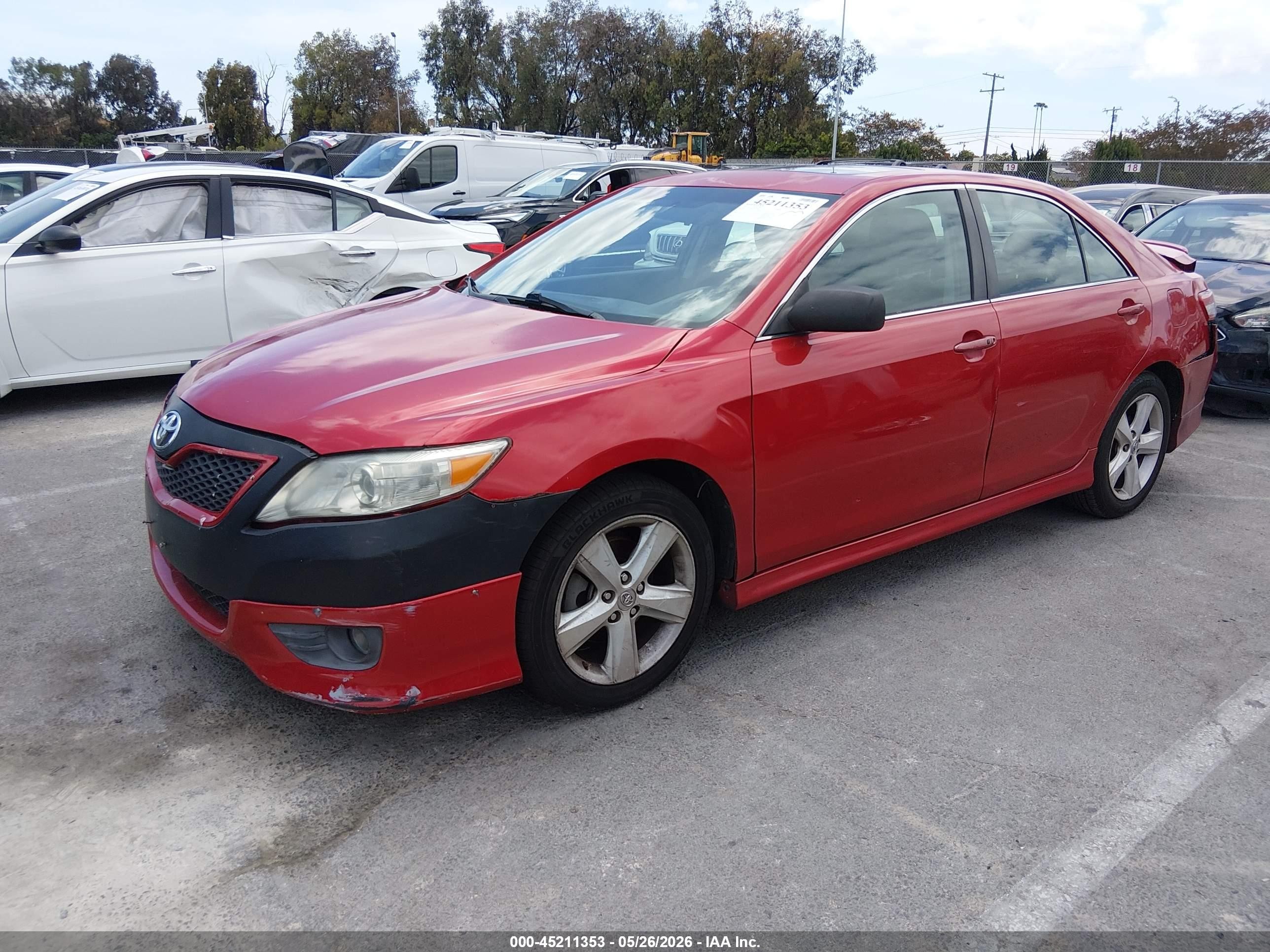 2011 Toyota Camry Se Красный vin: 4T1BF3EK3BU712285