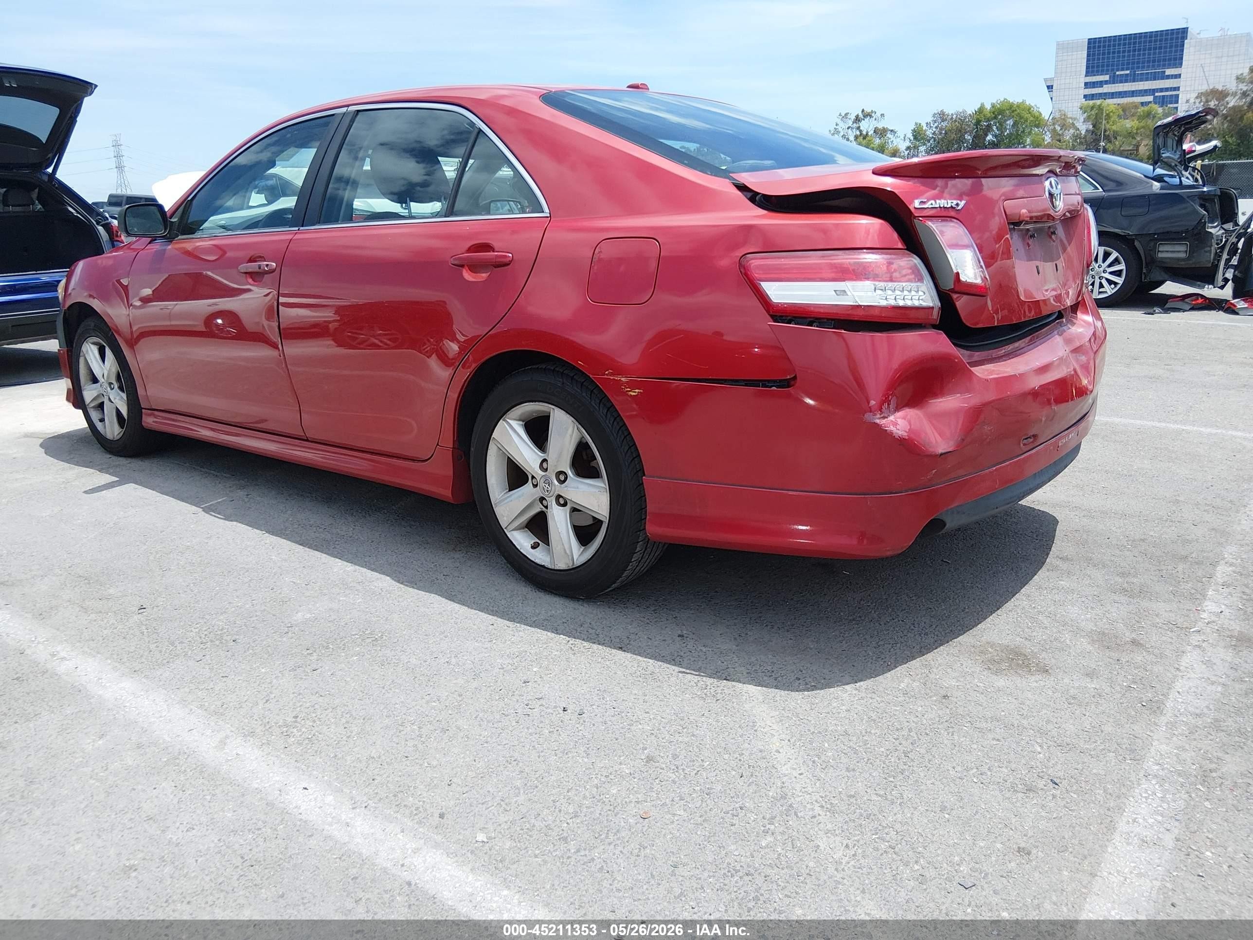 2011 Toyota Camry Se Красный vin: 4T1BF3EK3BU712285
