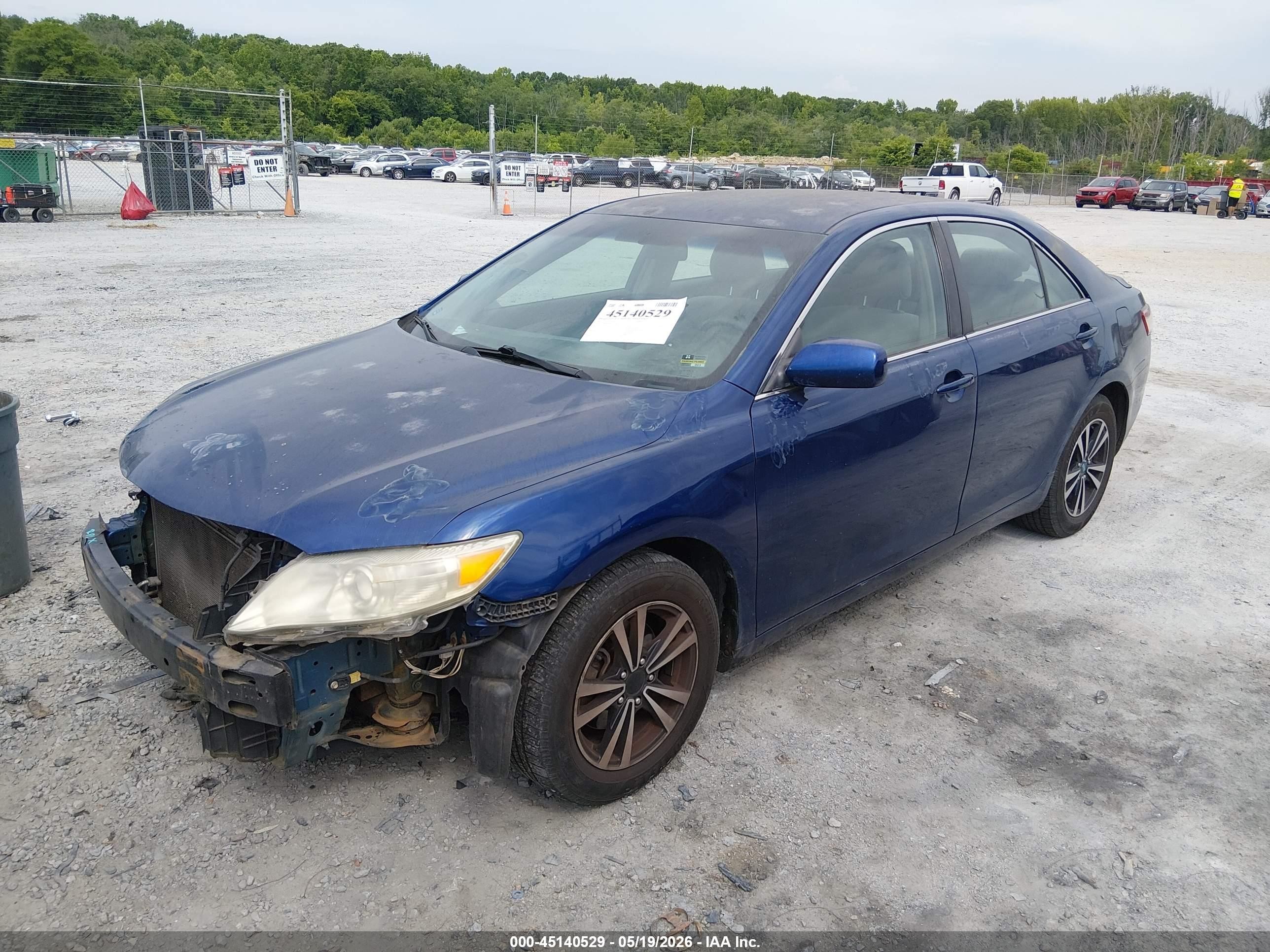 2011 Toyota Camry Le Blue vin: 4T1BF3EK3BU718586
