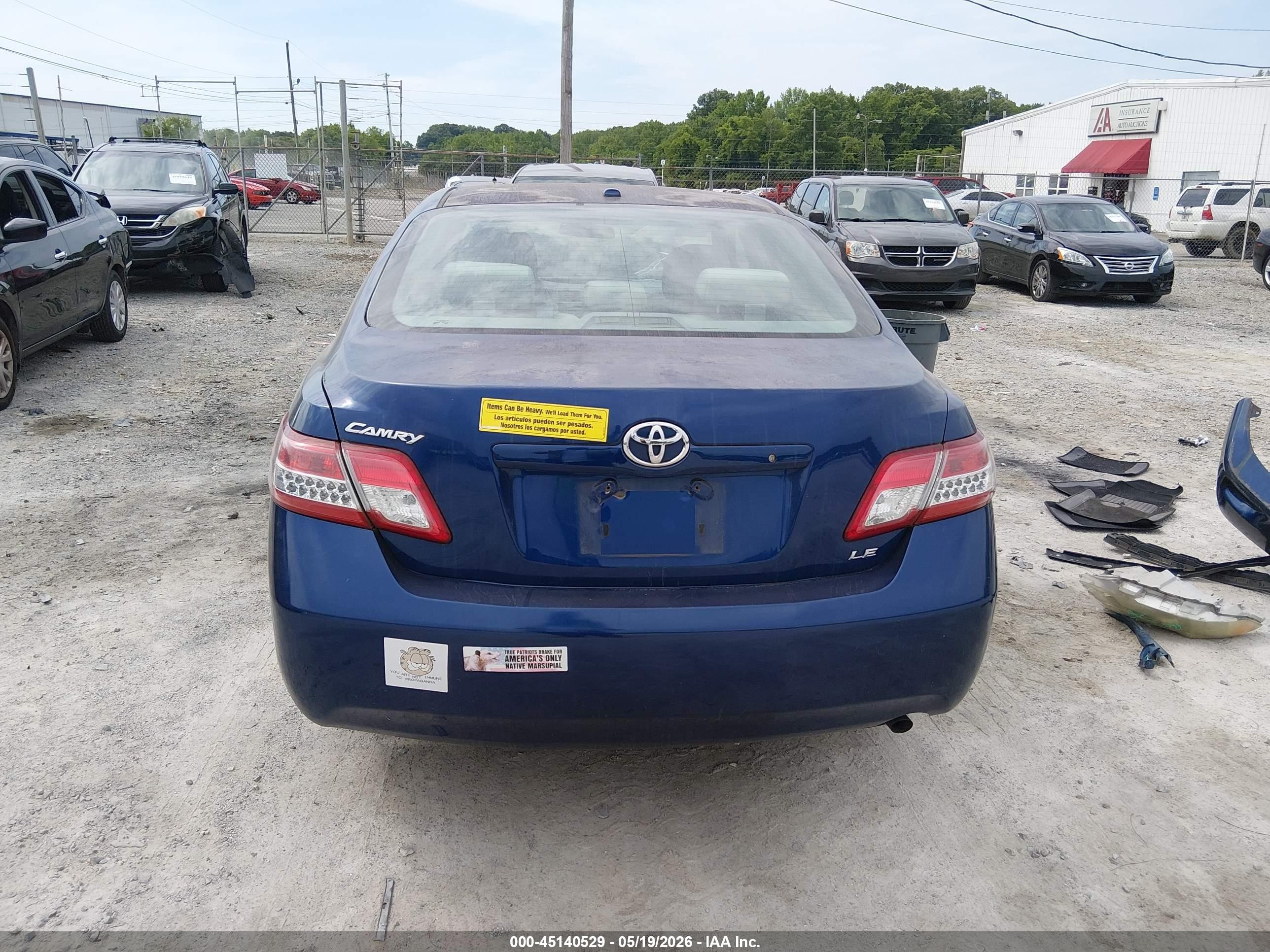 2011 Toyota Camry Le Blue vin: 4T1BF3EK3BU718586