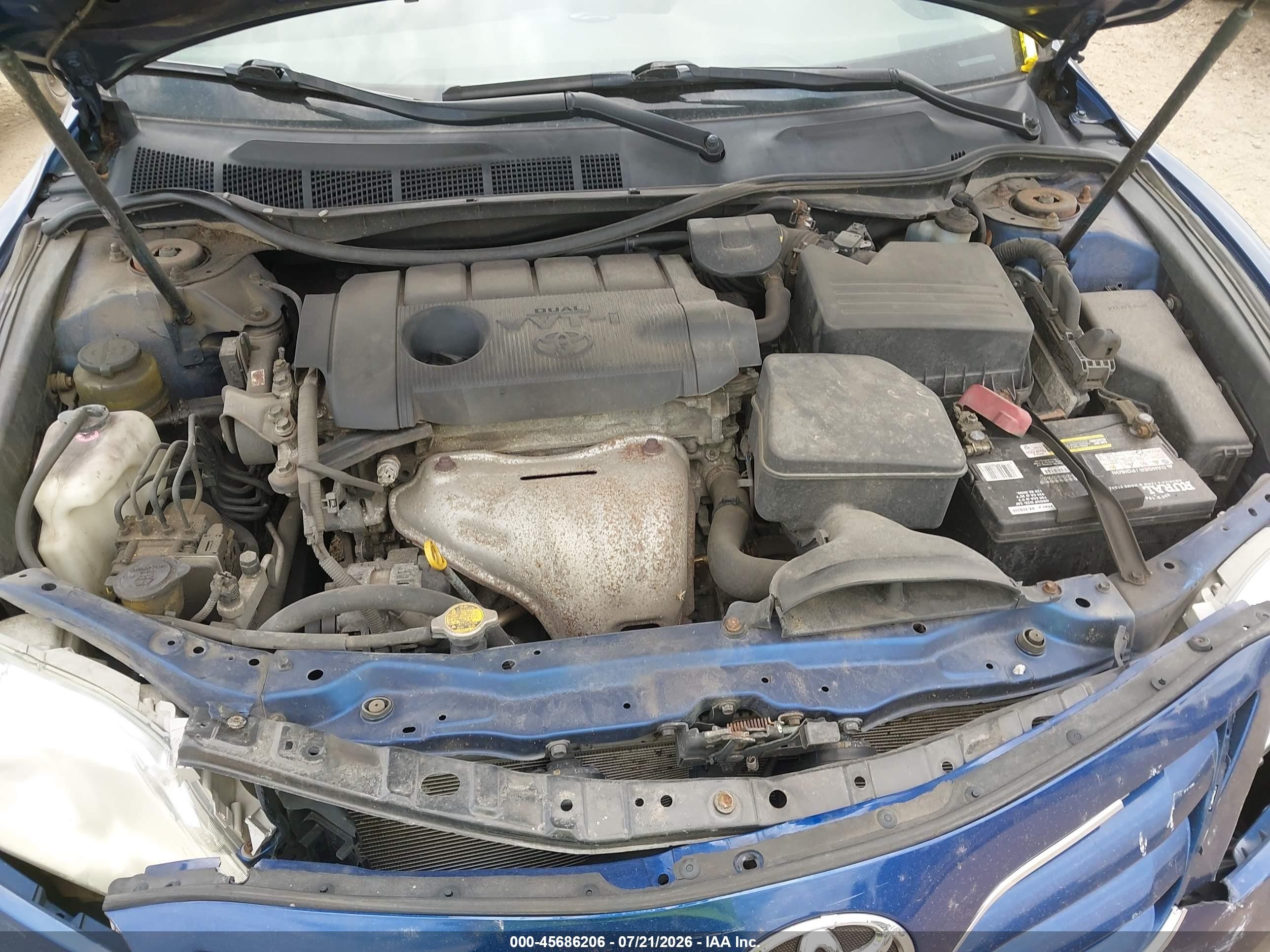 2011 Toyota Camry Le Blue vin: 4T1BF3EK3BU728521