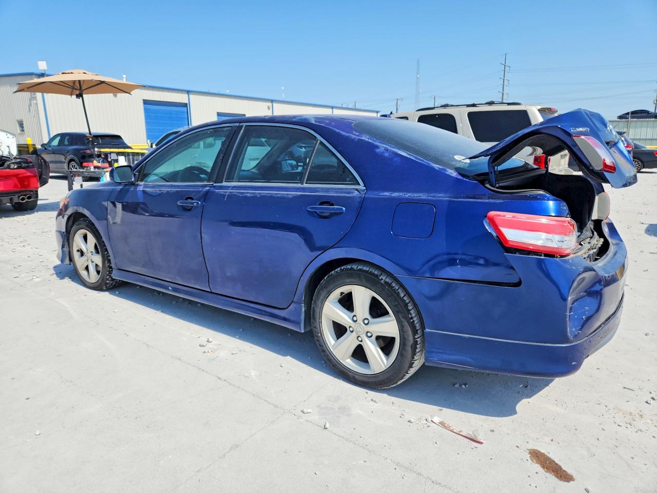 2011 Toyota Camry Se Blue vin: 4T1BF3EK3BU747943