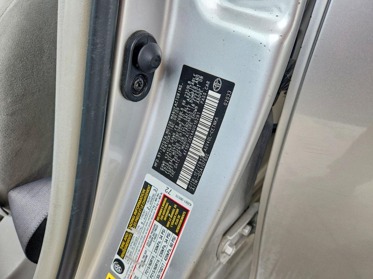 2010 Toyota Camry Le Silver vin: 4T1BF3EK4AU016291