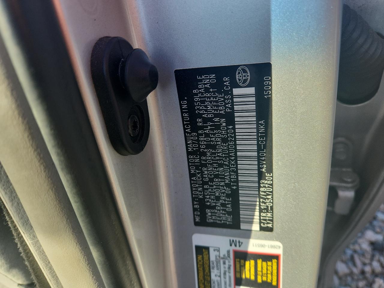 2010 Toyota Camry Gray vin: 4T1BF3EK4AU062204