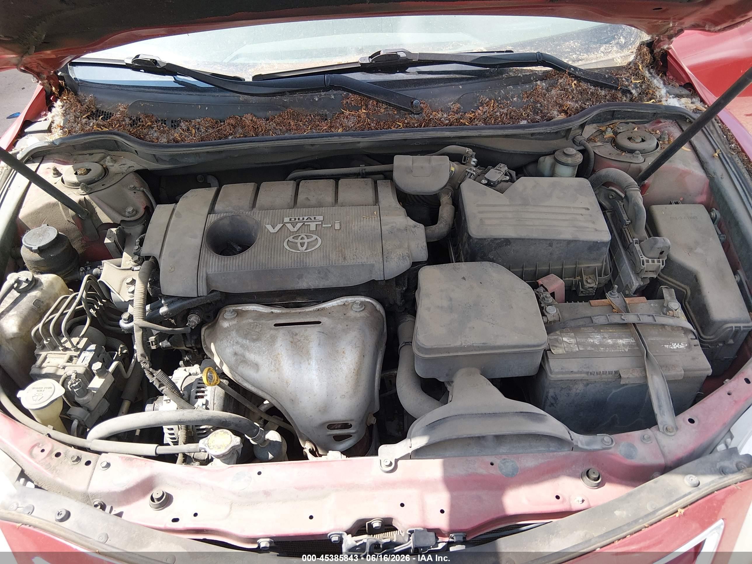2010 Toyota Camry Le Красный vin: 4T1BF3EK4AU074501
