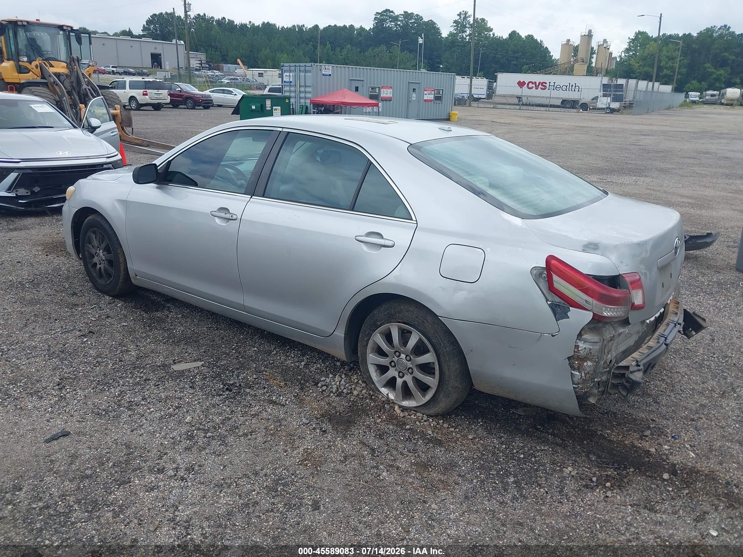 2010 Toyota Camry   Silver vin: 4T1BF3EK4AU080718