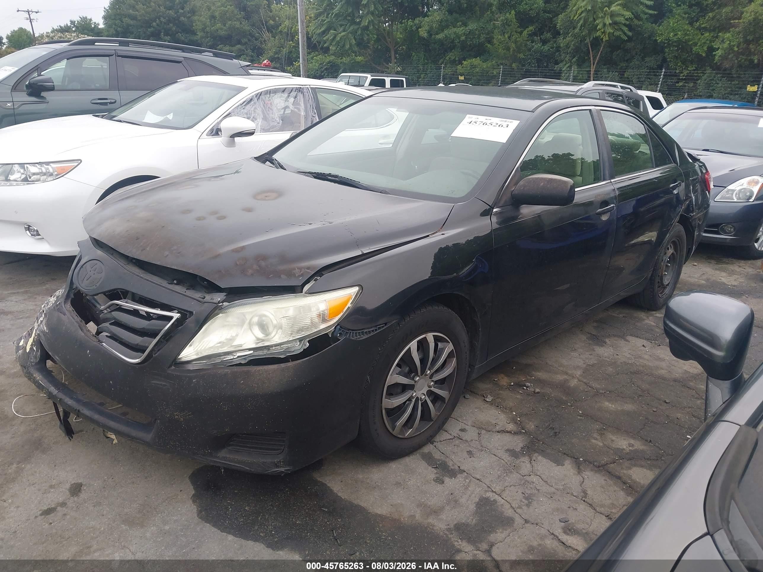 2010 Toyota Camry   Черный vin: 4T1BF3EK4AU080959